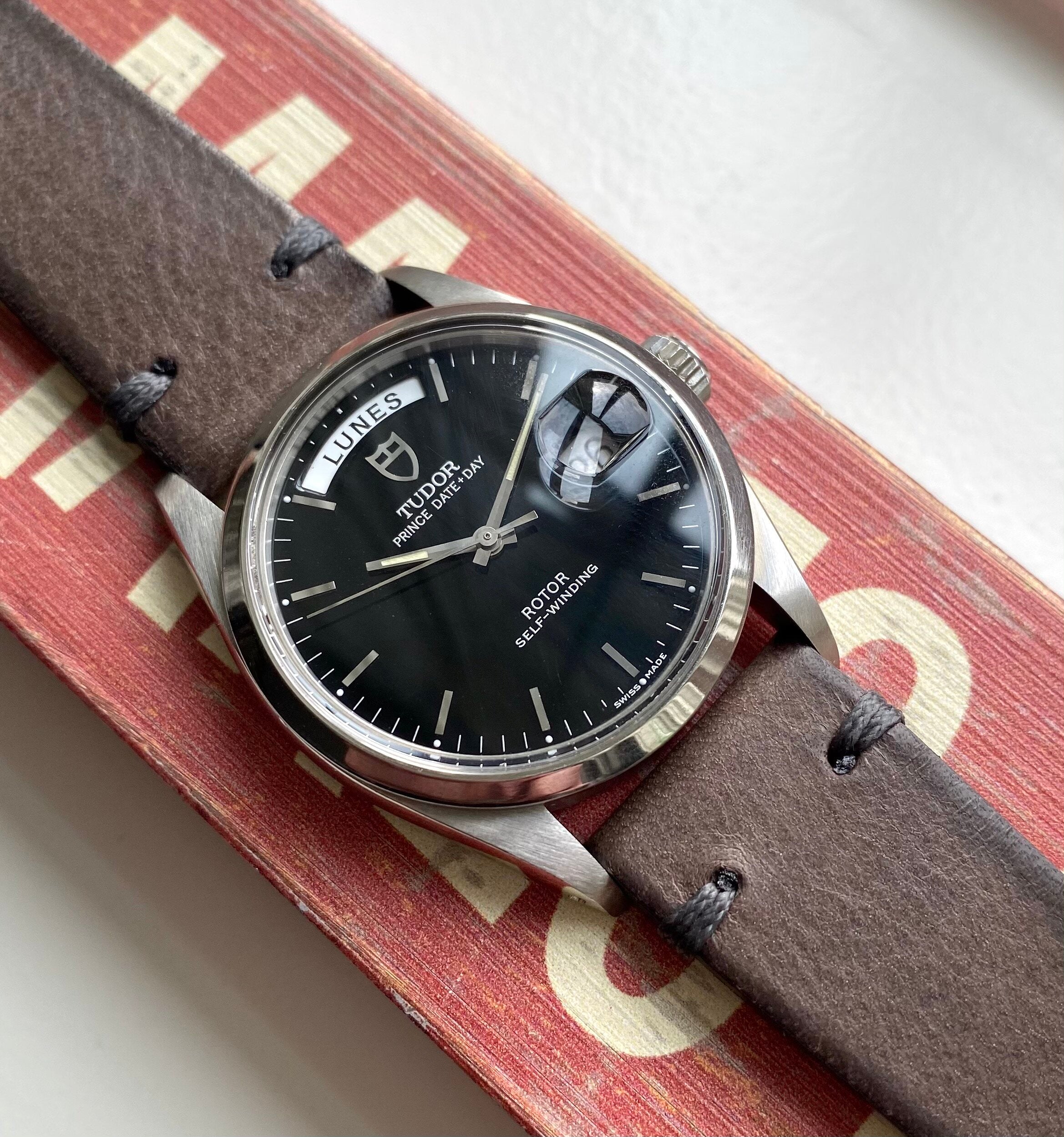 Tudor Date-day — Black Dial with Service Papers