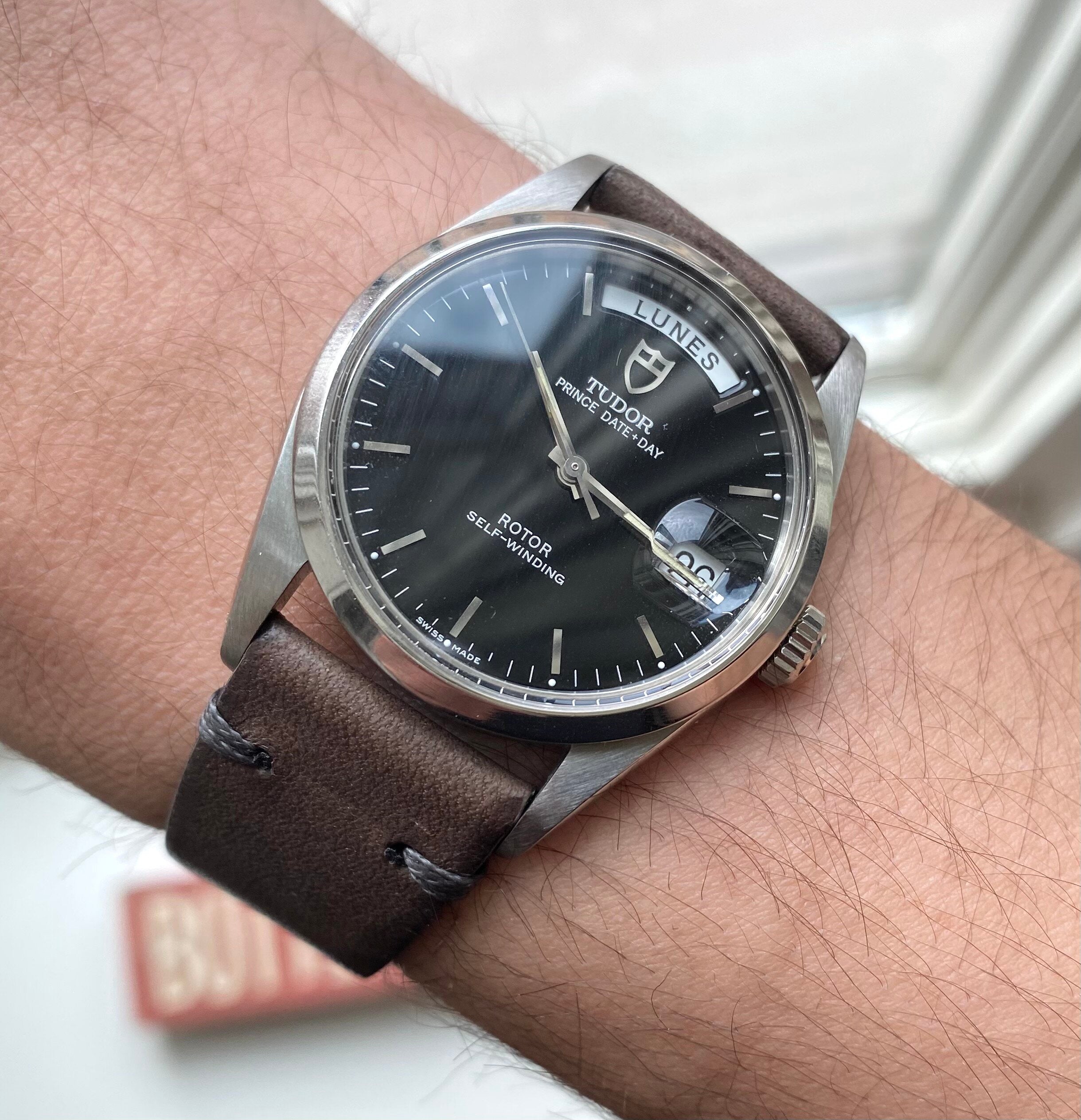 Tudor Date-day — Black Dial with Service Papers