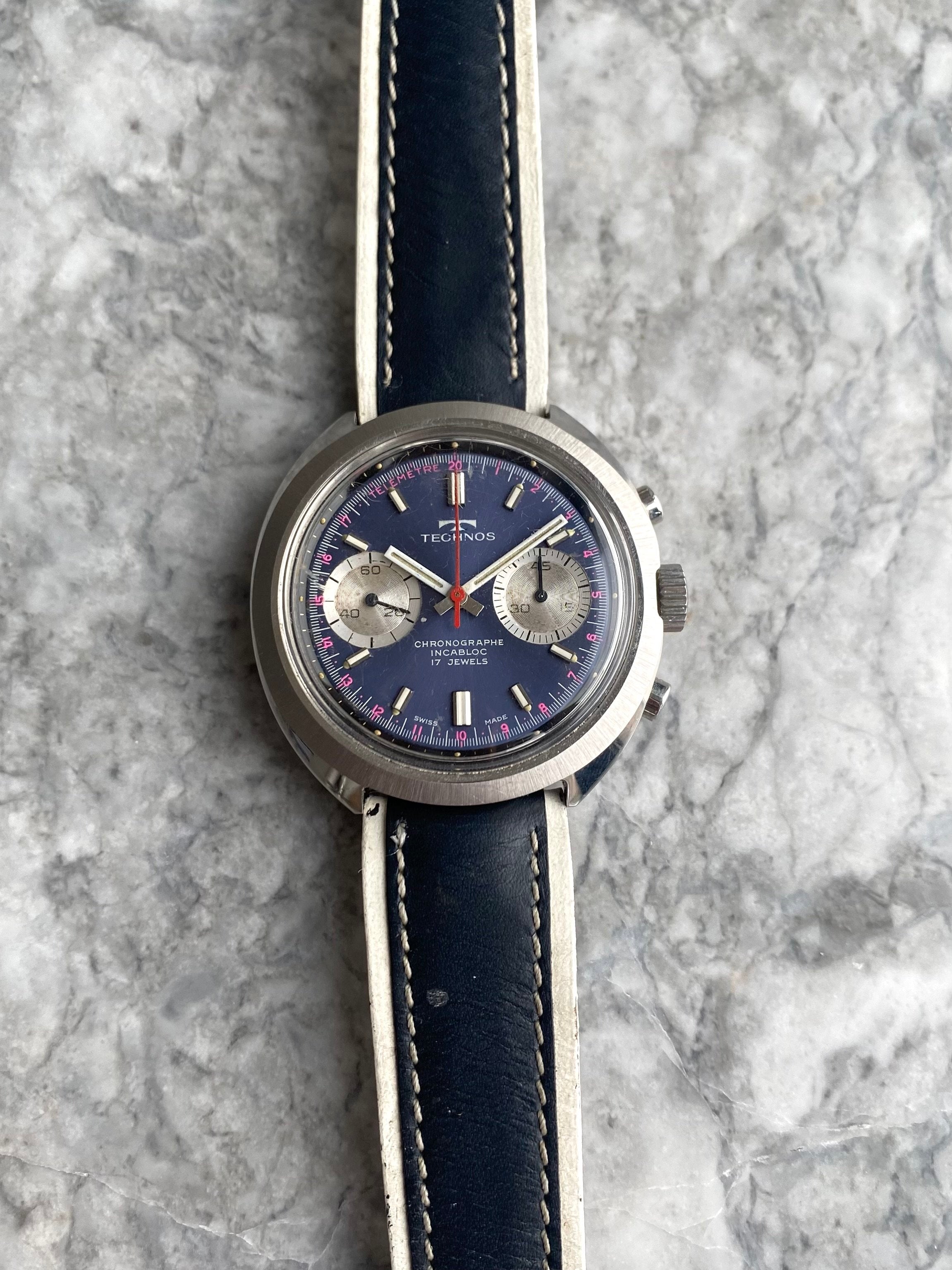 Technos Chronograph - Purple Dial.