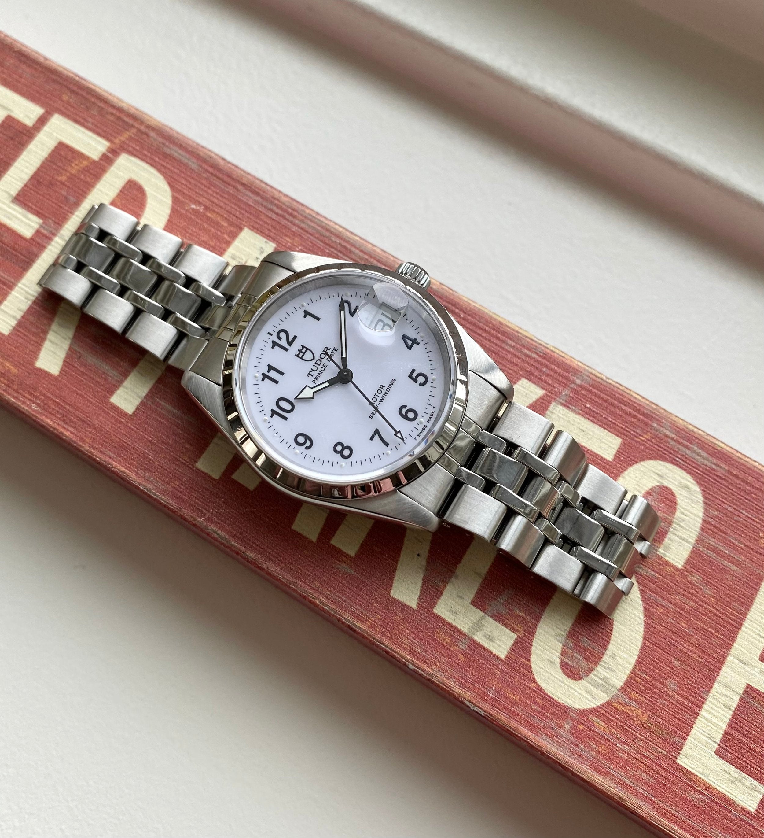 Tudor Prince Date ref. 74020 — White Arabic Dial