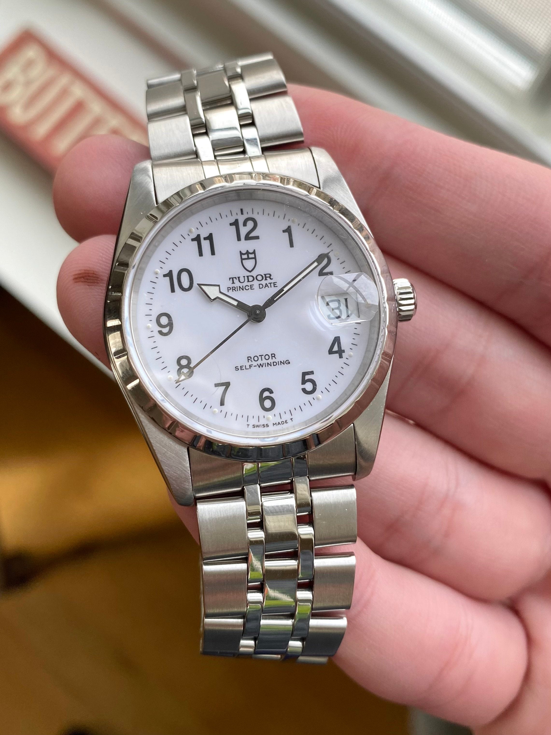 Tudor Prince Date ref. 74020 — White Arabic Dial