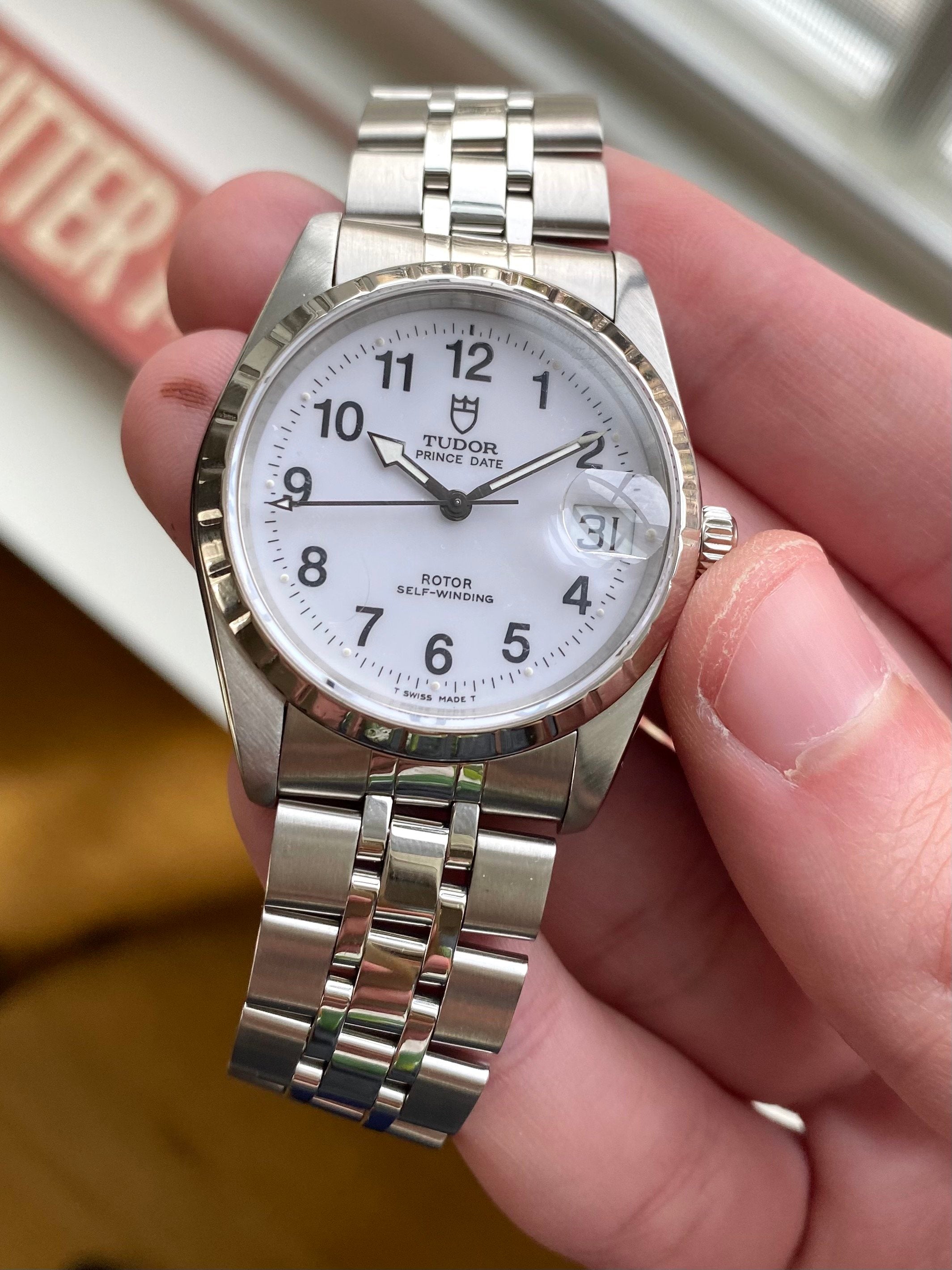 Tudor Prince Date ref. 74020 — White Arabic Dial