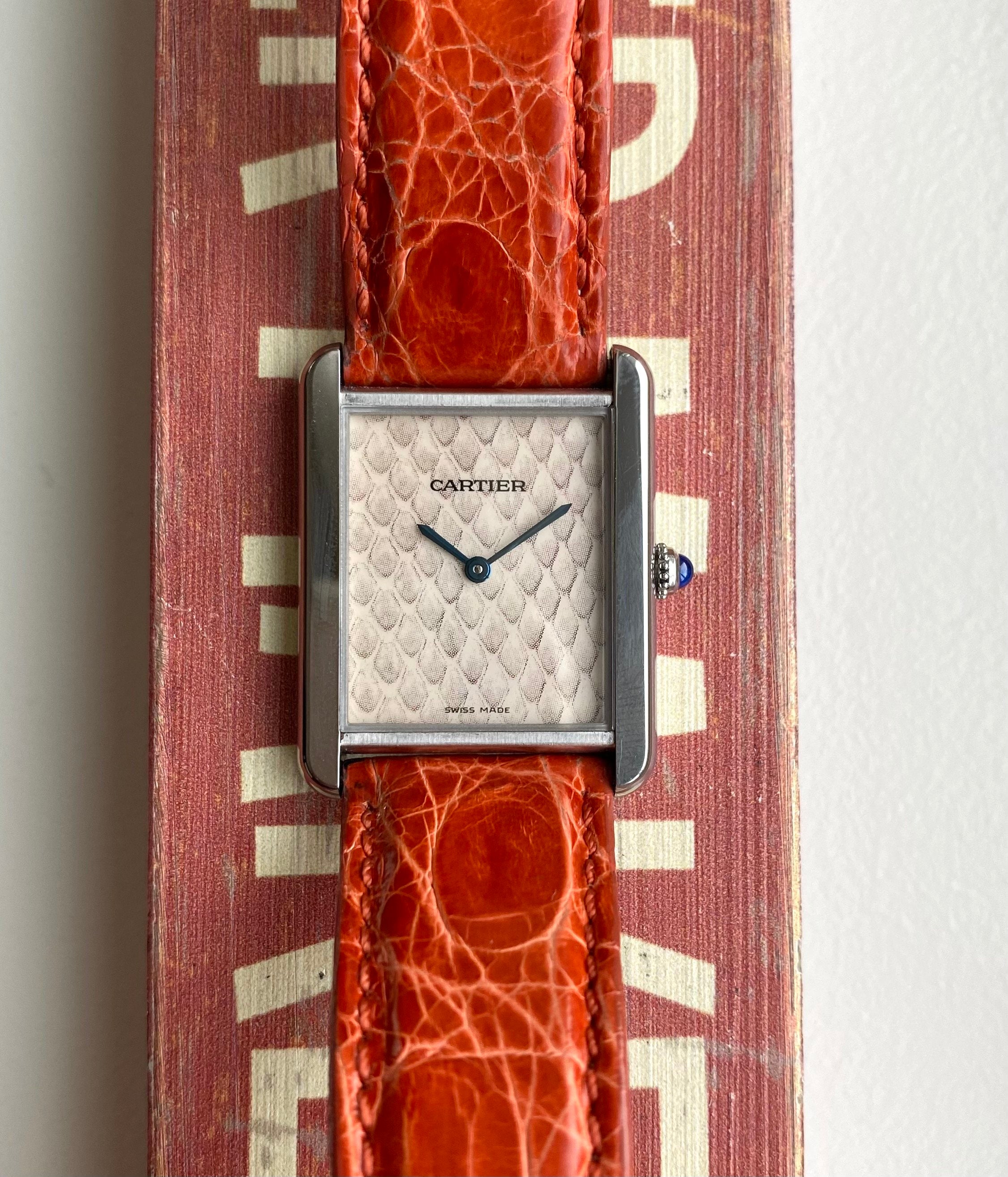 Cartier Tank Solo ref. 3169 — Python Dial