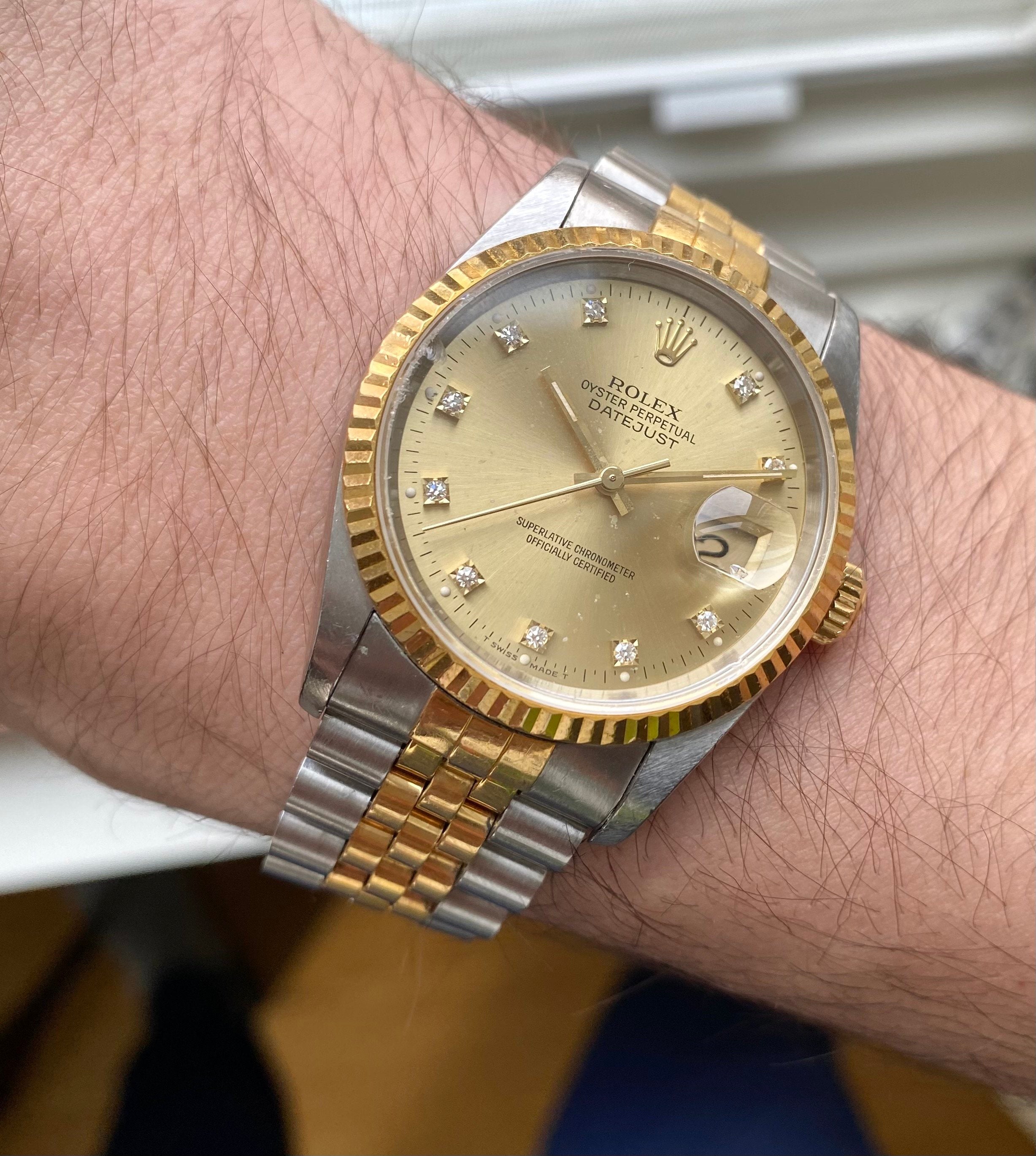 Rolex Datejust ref. 16233G — Diamond Dial