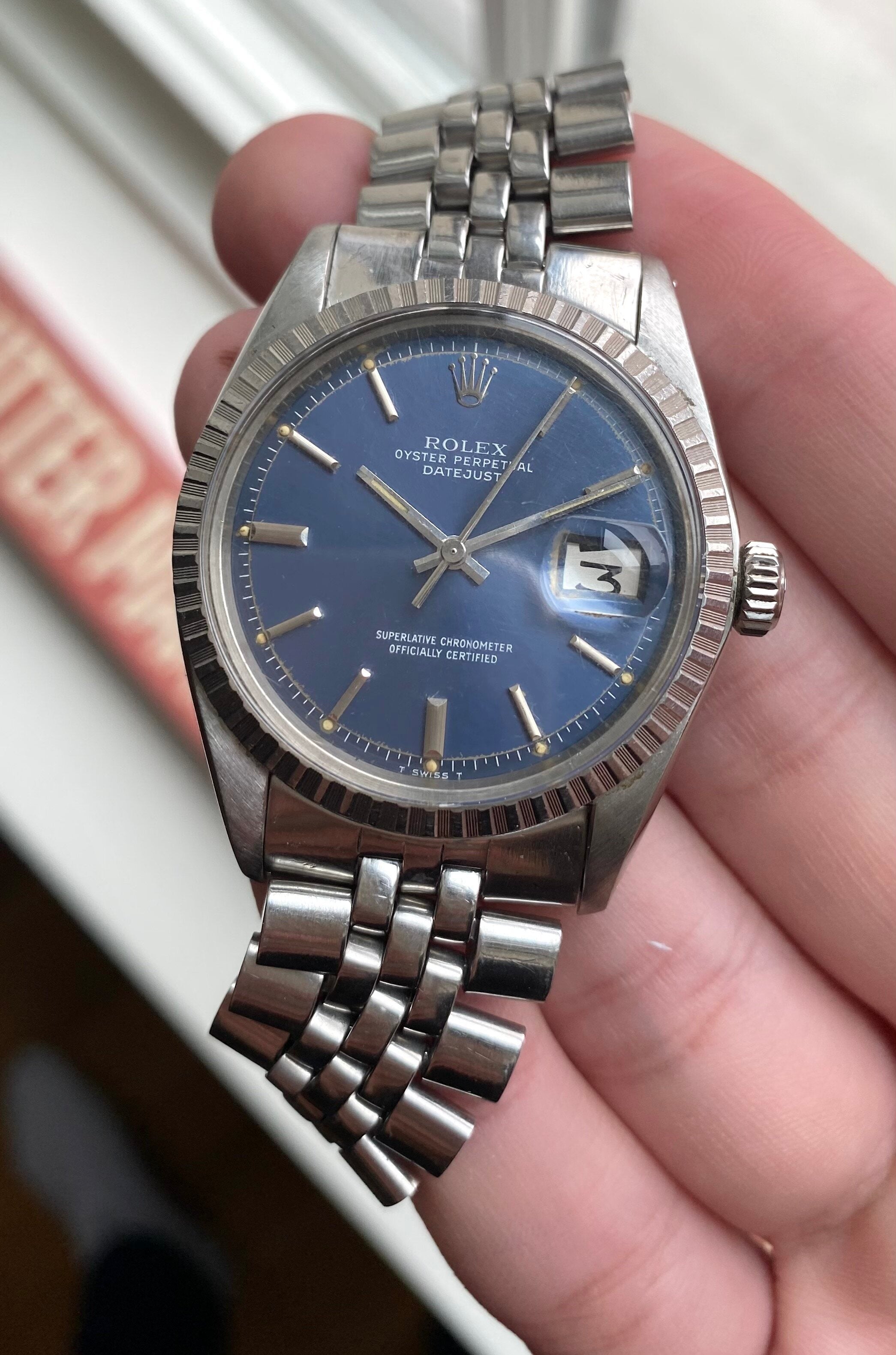 Rolex Datejust ref. 1603 — Blue Dial