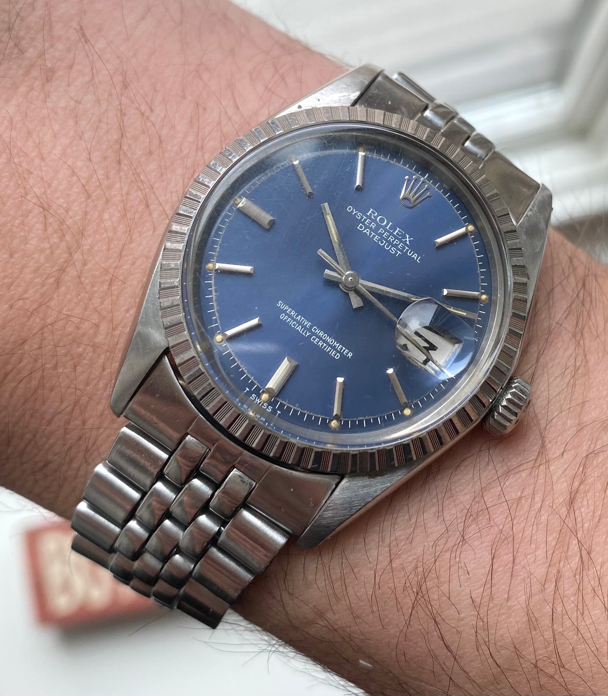 Rolex Datejust ref. 1603 — Blue Dial