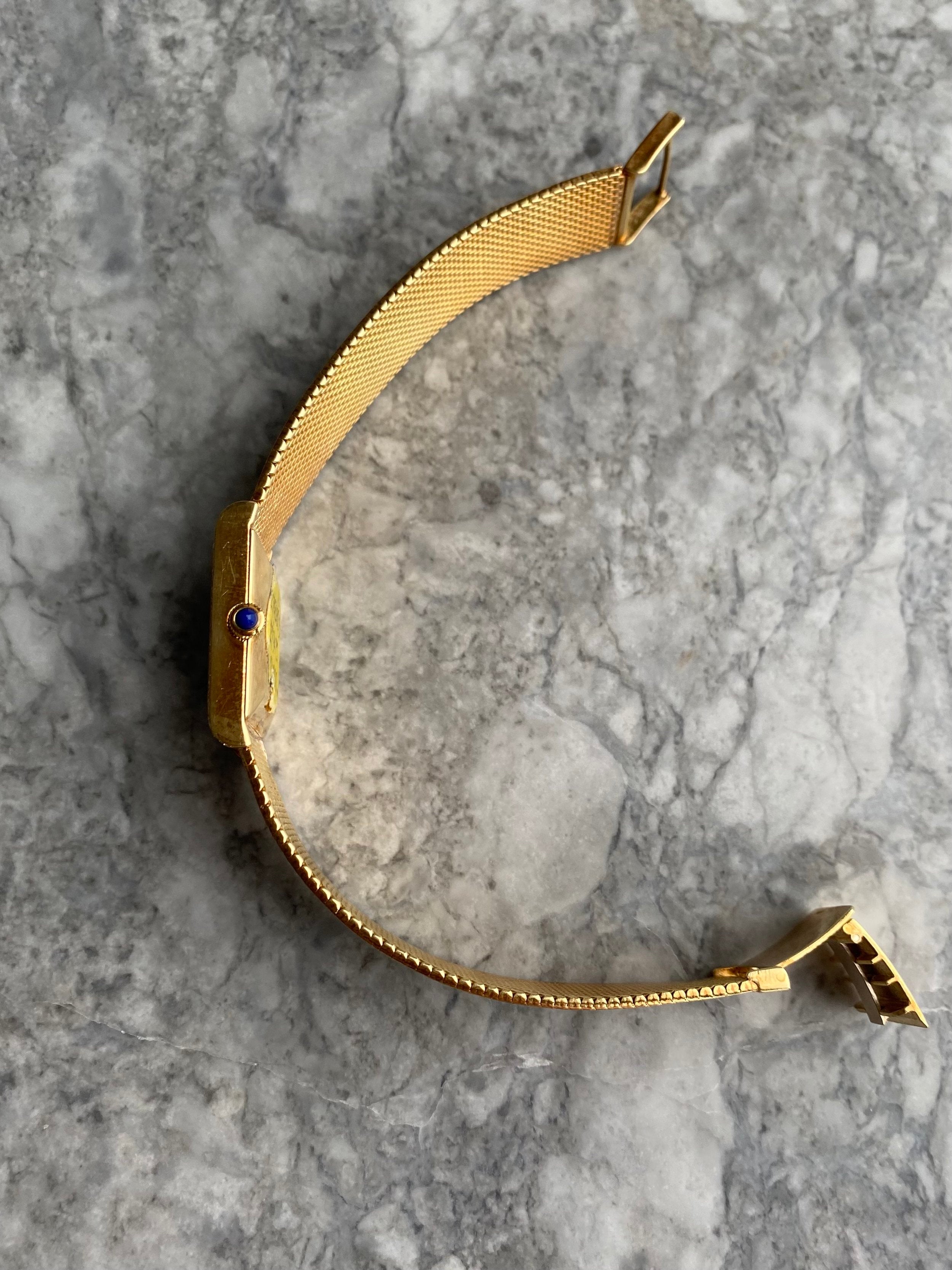 Corum 18K Yeloow Gold - Lapis and Diamond Dial.