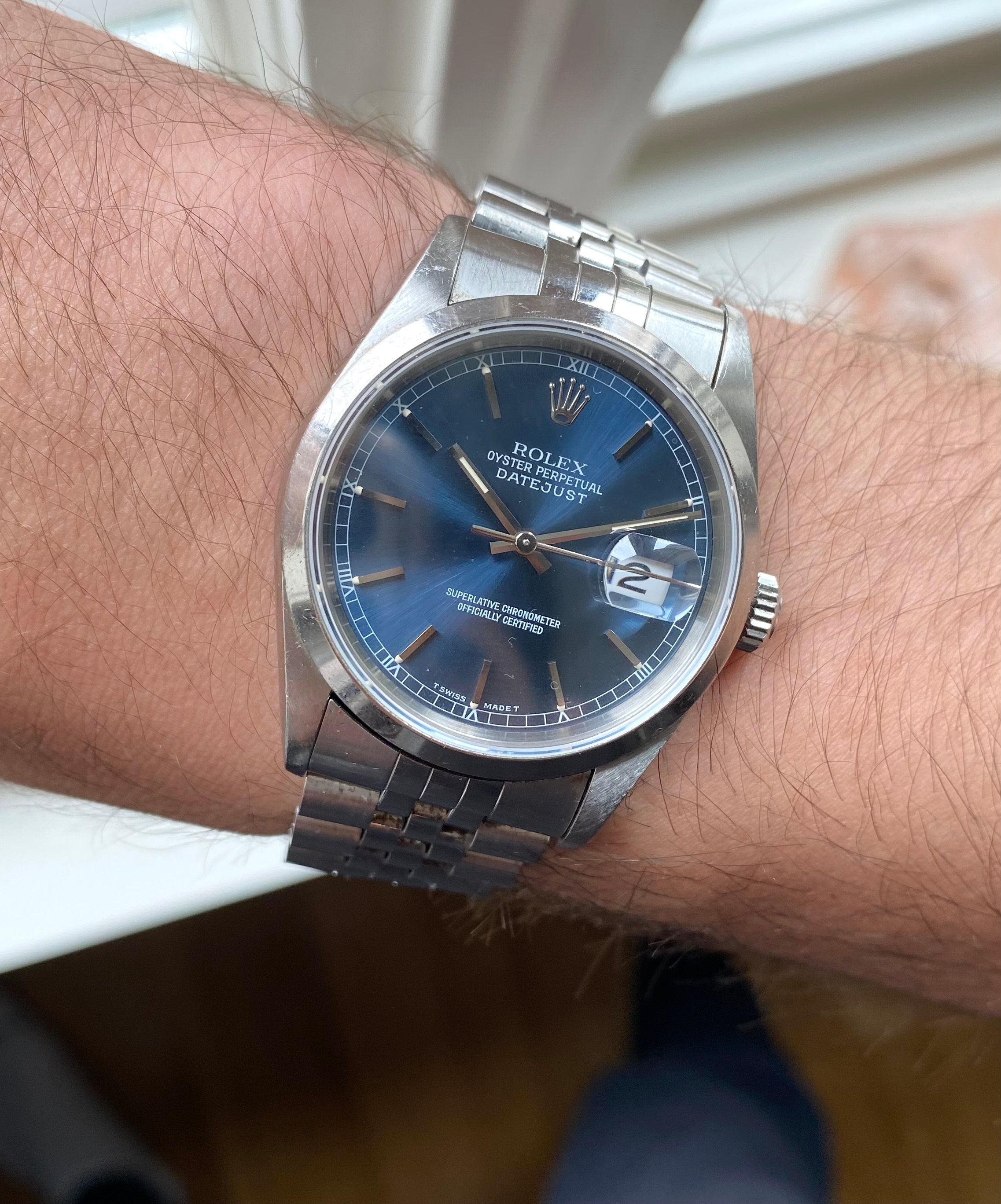 Rolex Datejust Ref 16200 - Blue