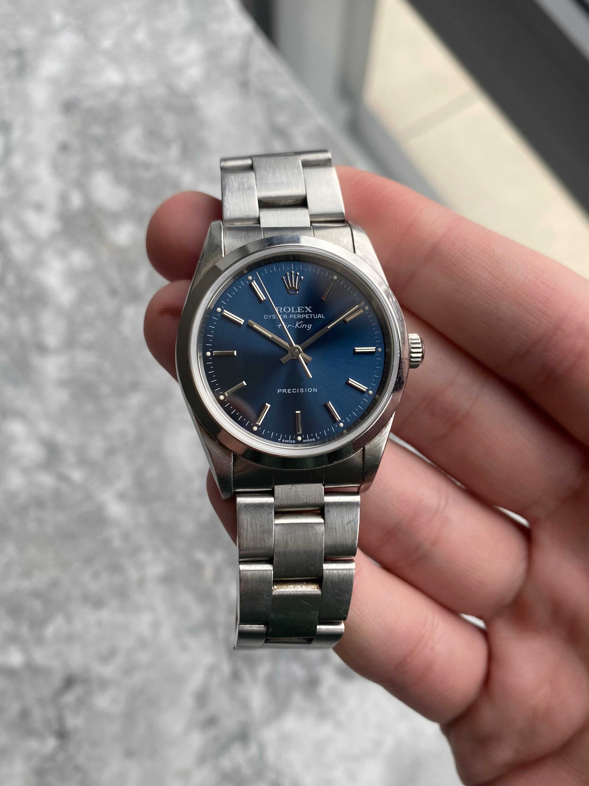 Rolex Air King 14000 - Blue Dial