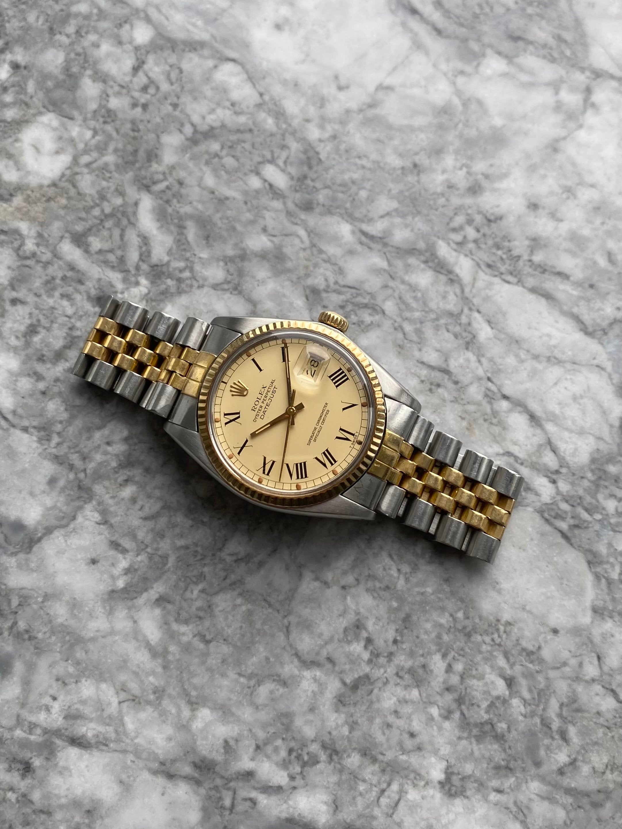 Rolex Datejust 16013 - Two Tone Buckley Dial.