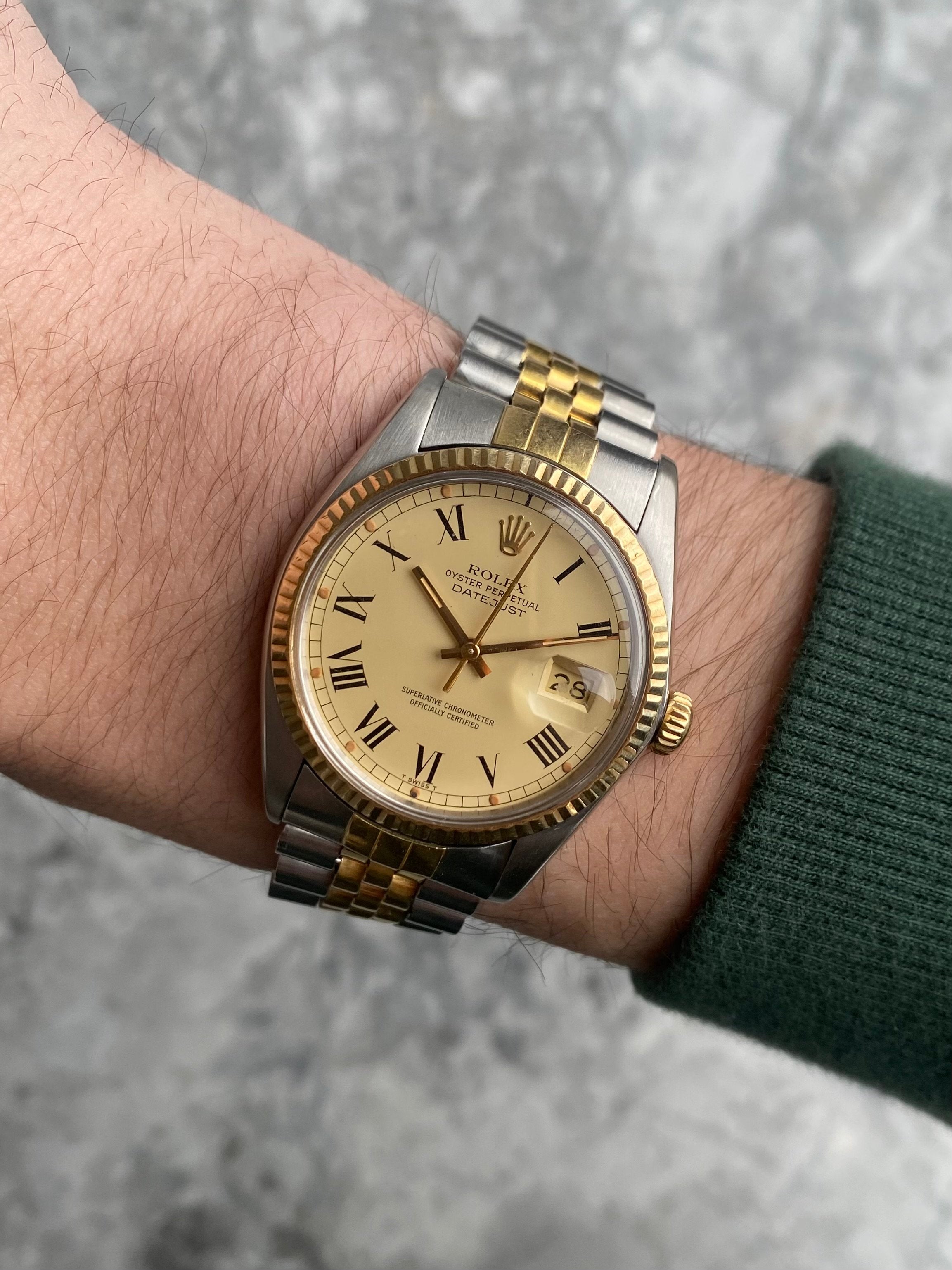 Rolex Datejust 16013 - Two Tone Buckley Dial.