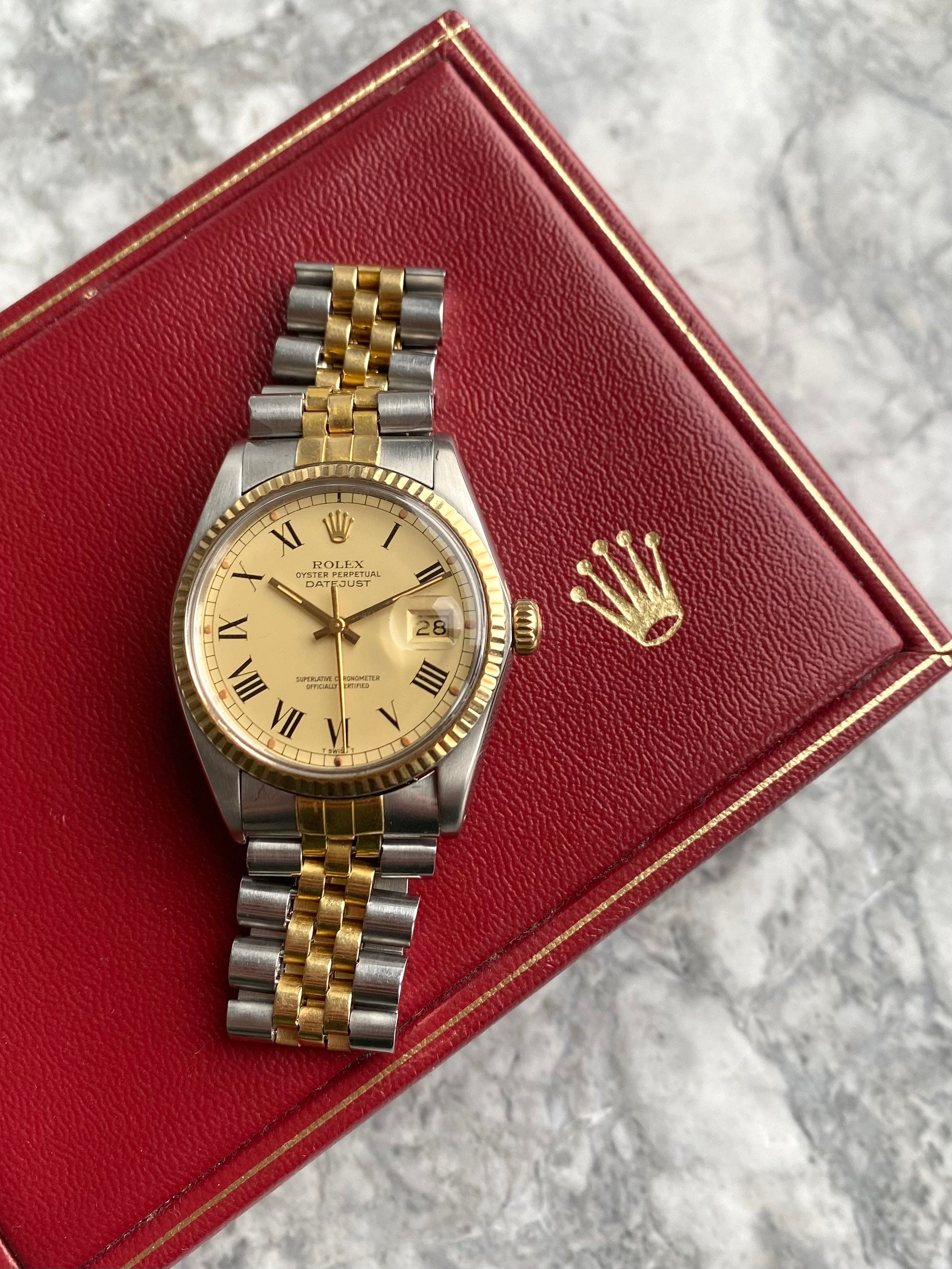 Rolex Datejust 16013 - Two Tone Buckley Dial.