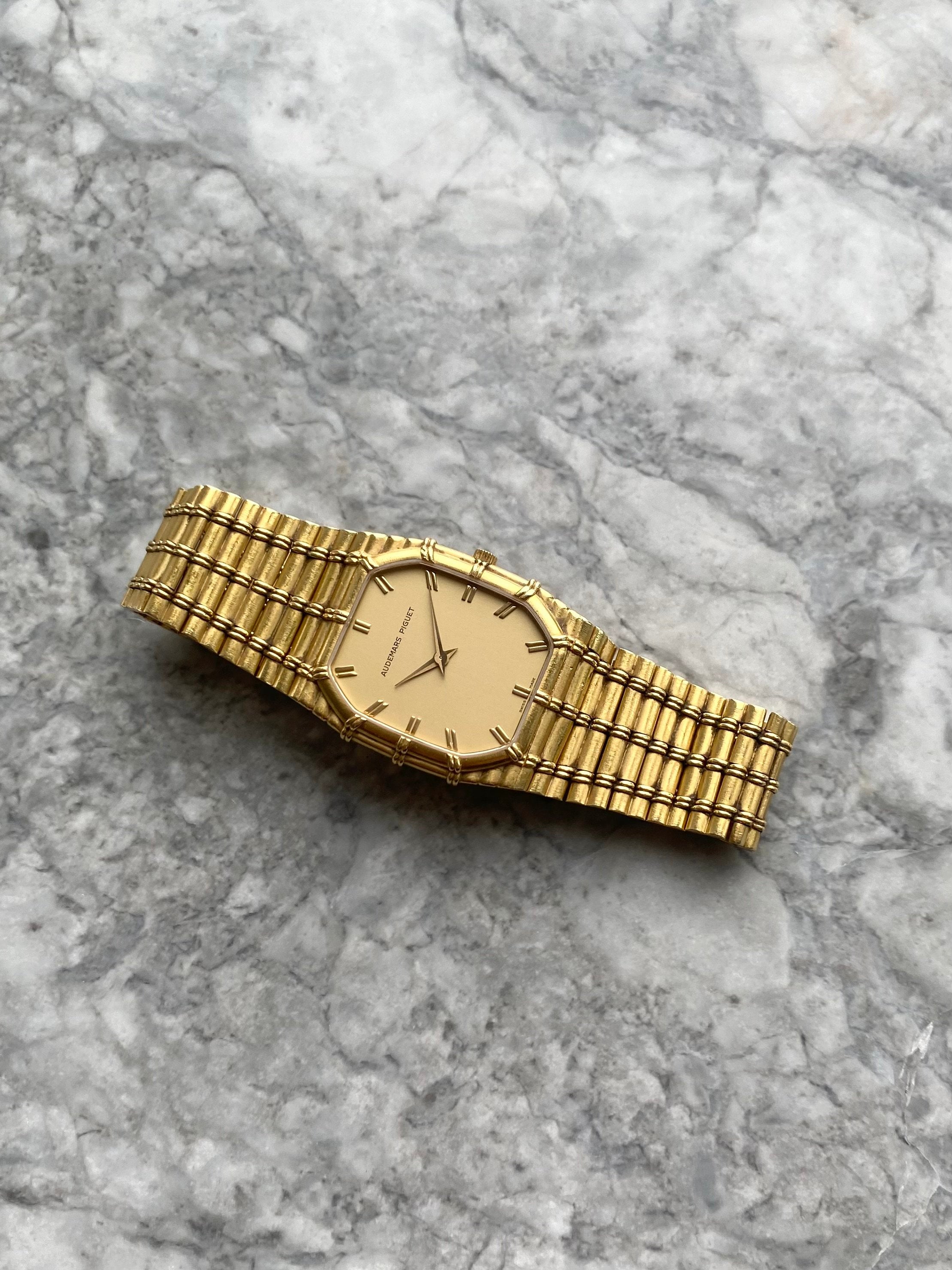 Audemars Piguet Bamboo - 18K Yellow Gold.