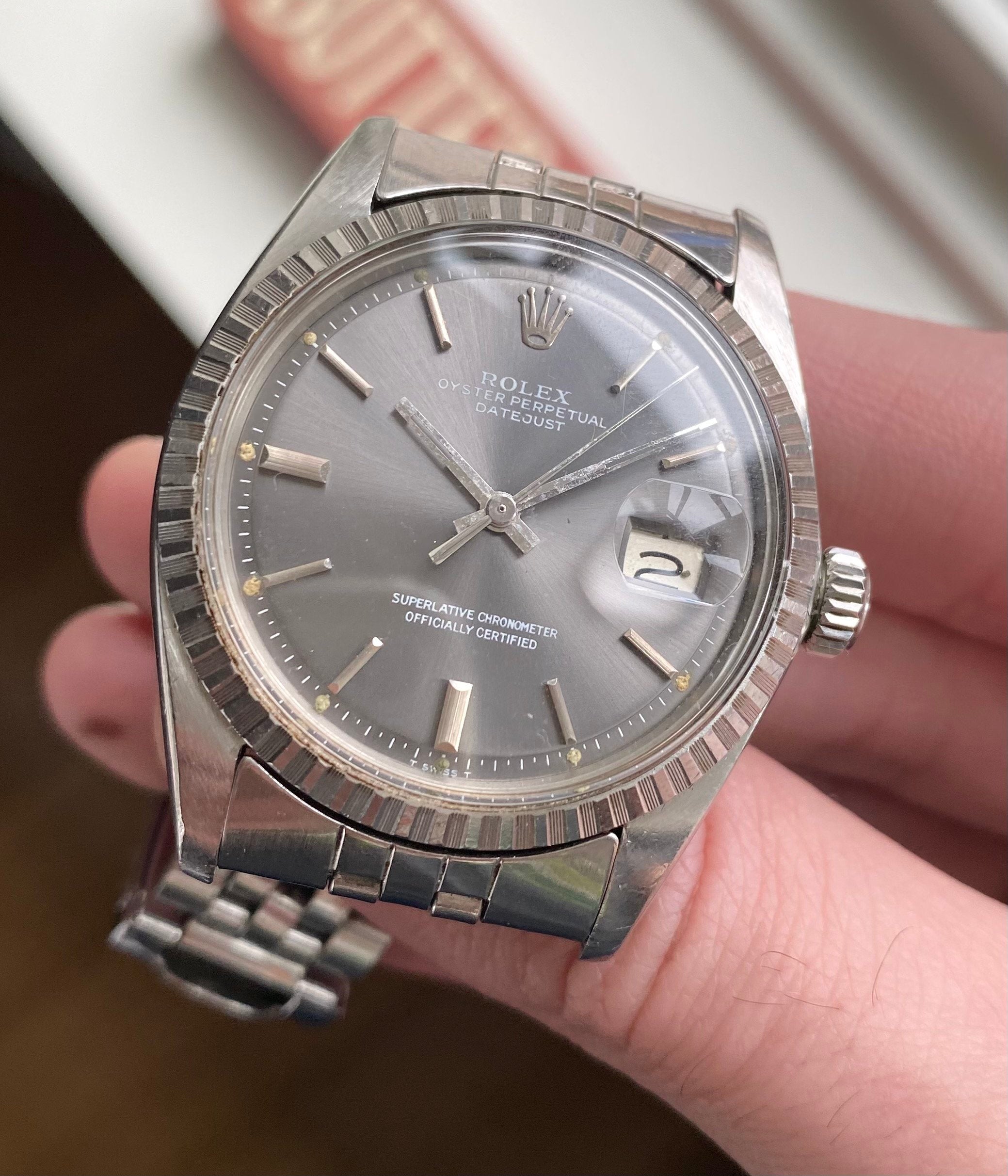 Rolex Datejust ref. 1603 — Grey Dial