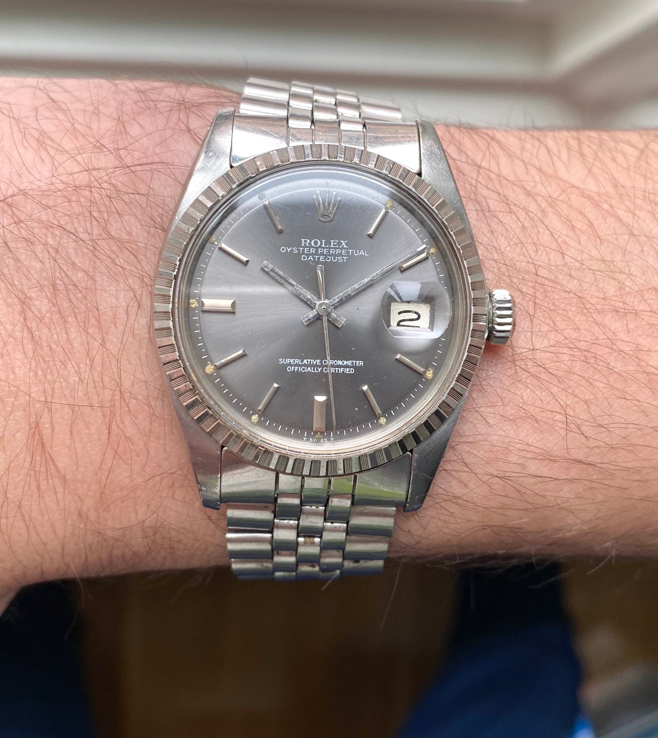 Rolex Datejust ref. 1603 — Grey Dial