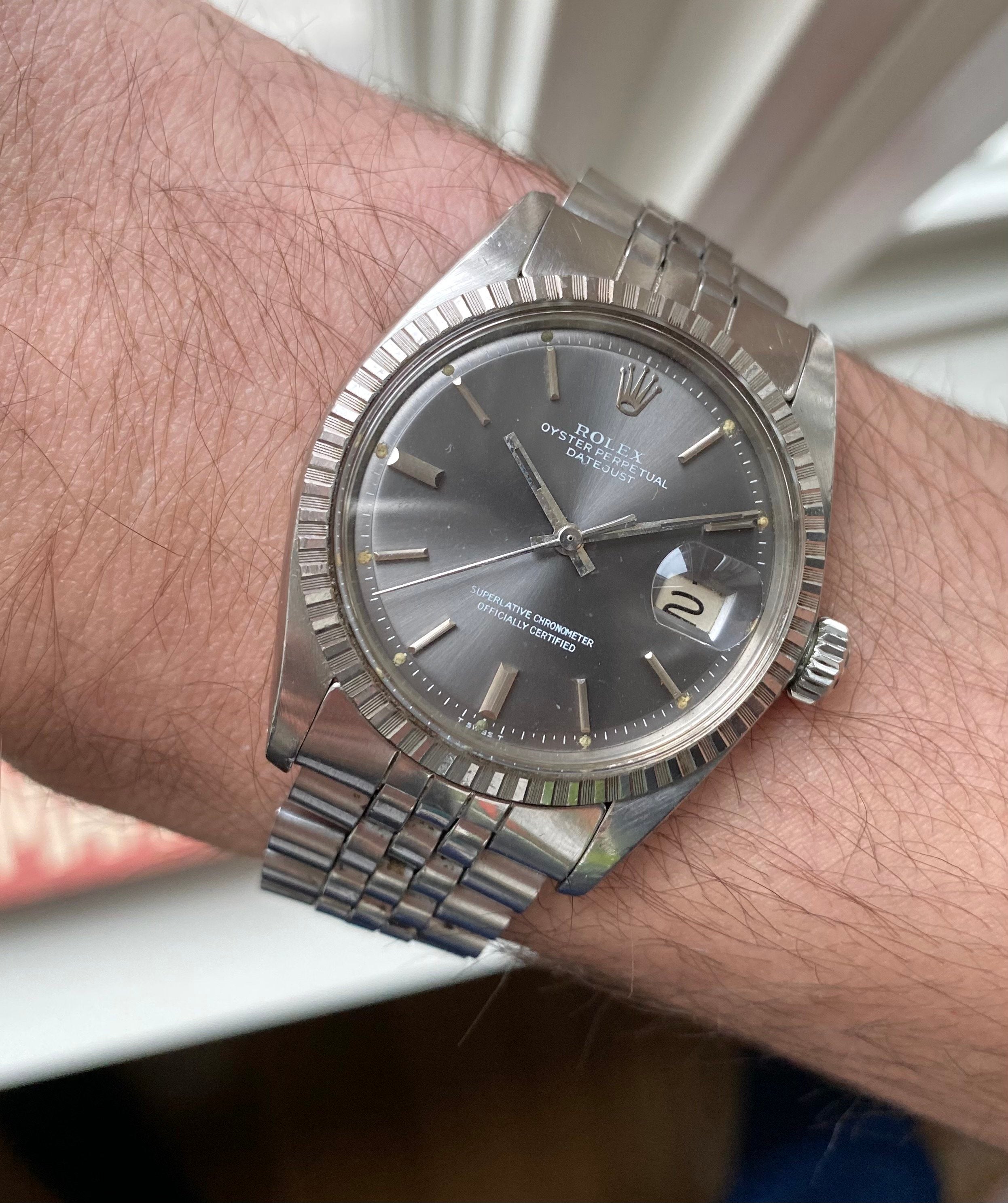 Rolex Datejust ref. 1603 — Grey Dial