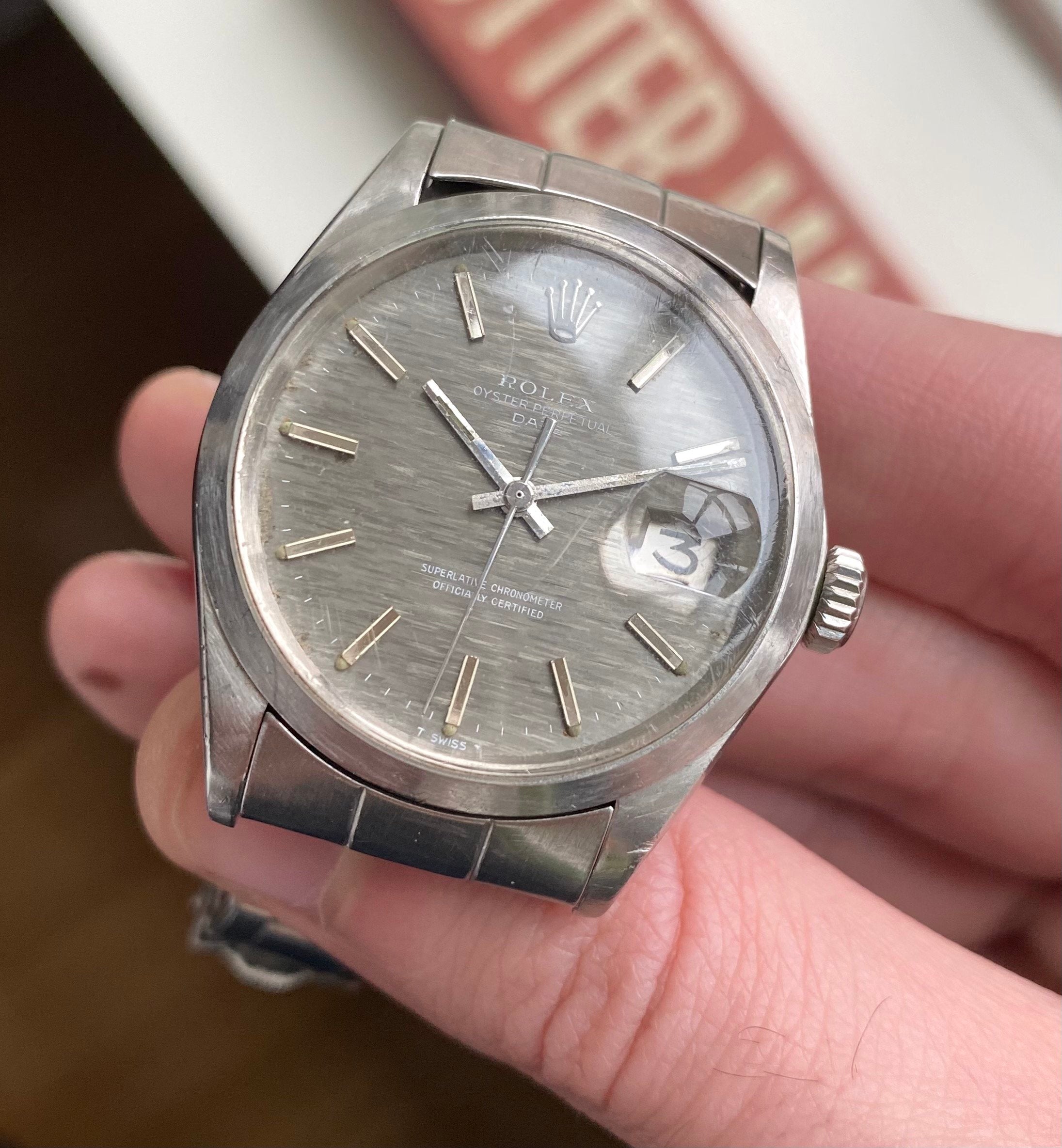 Rolex Oysterperpetual ref. 1500 — Grey Mosaic Dial