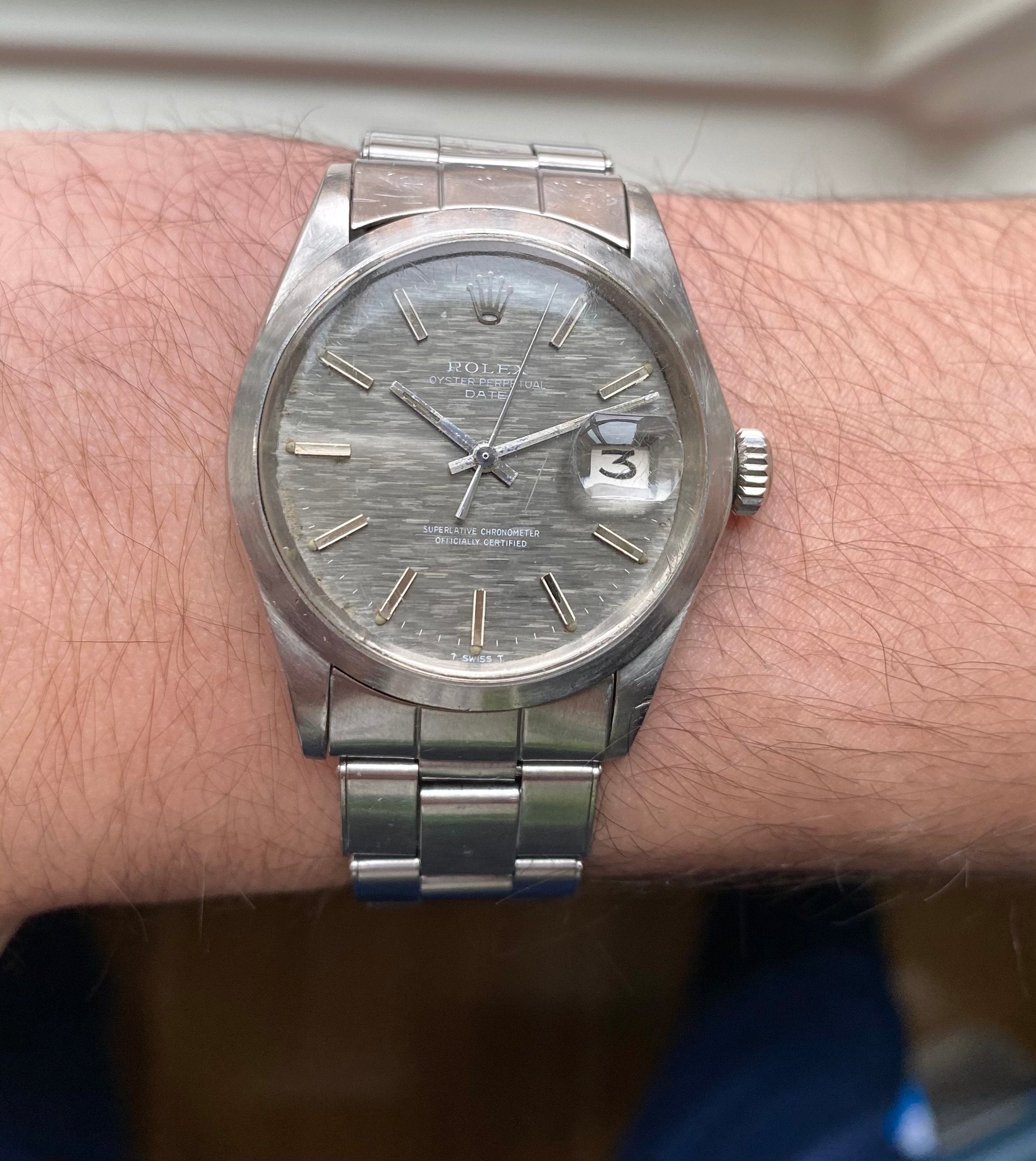 Rolex Oysterperpetual ref. 1500 — Grey Mosaic Dial