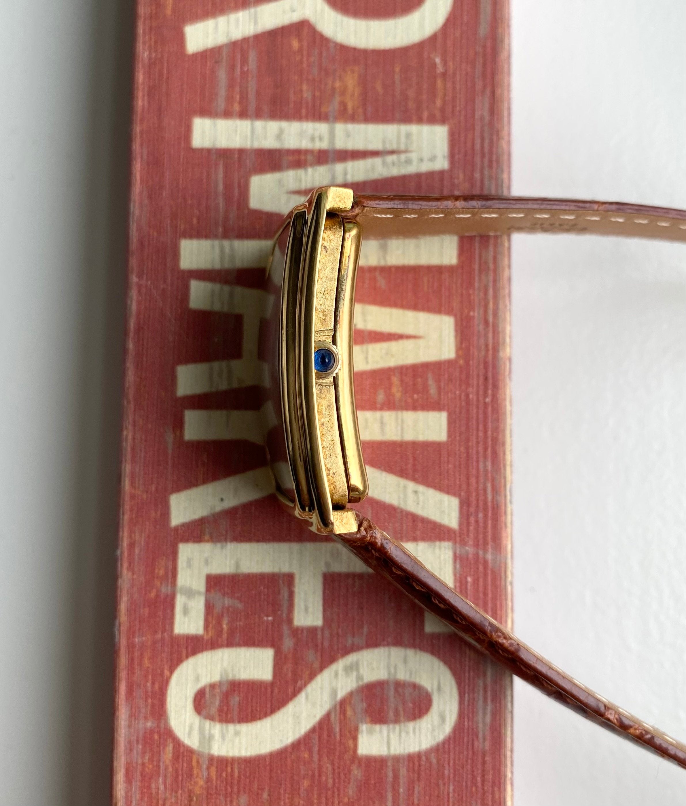 Cartier Tank Jumbo XL — Brown Roman Numeral Dial