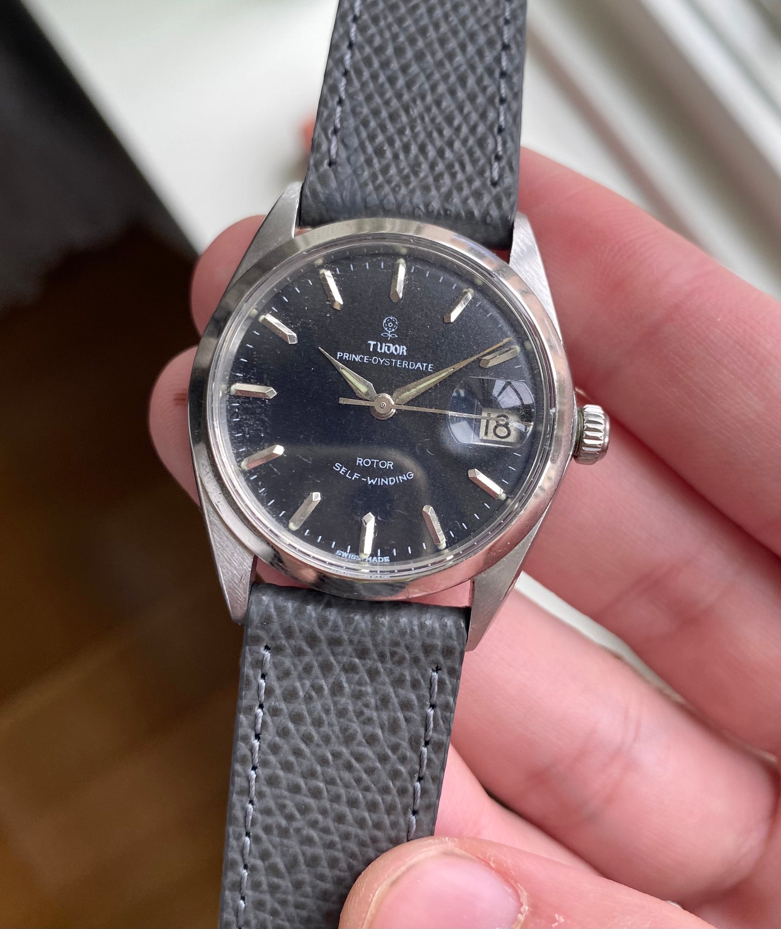 Tudor Prince Oysterdate — Black "Rose" Dial