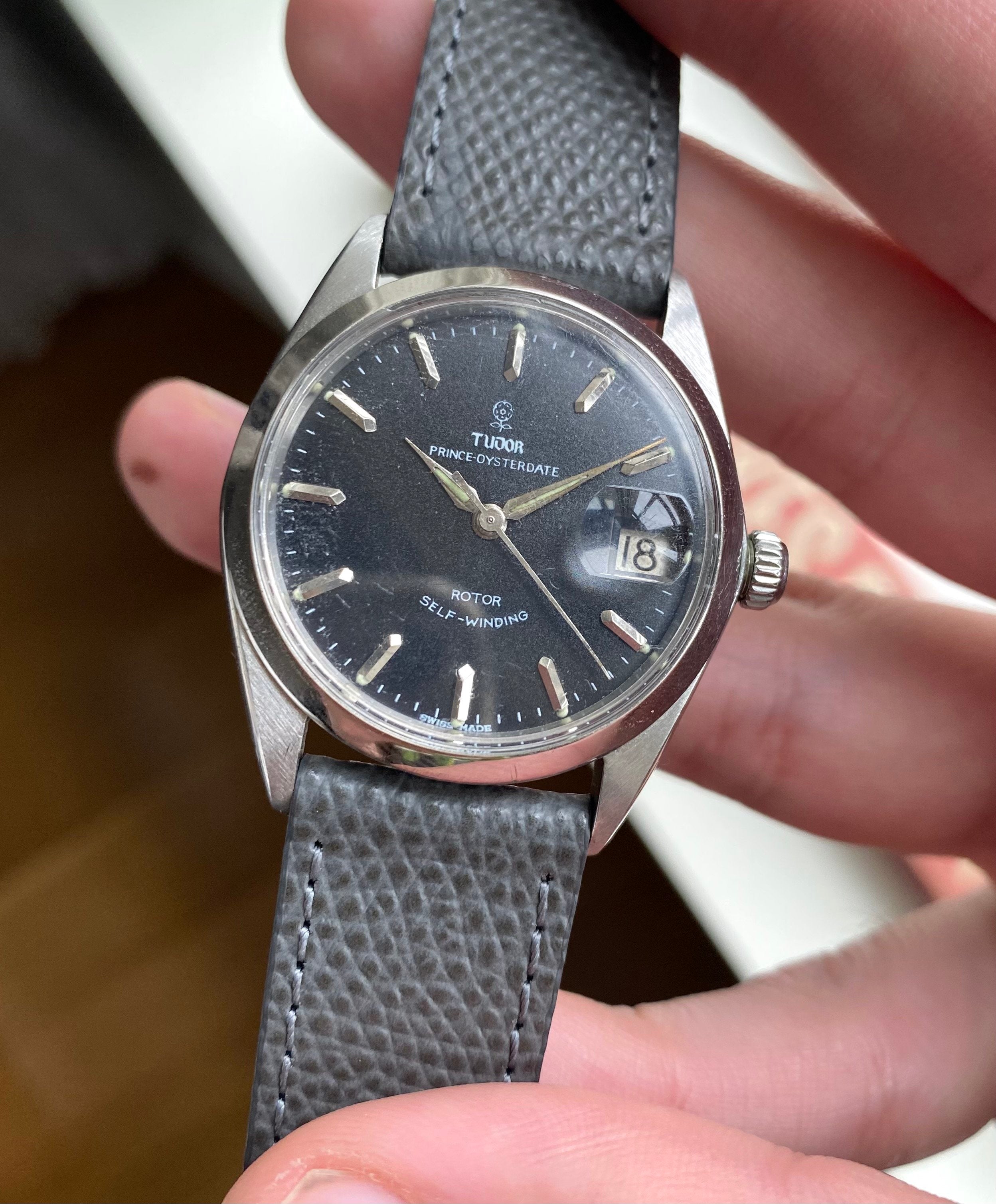 Tudor Prince Oysterdate — Black "Rose" Dial