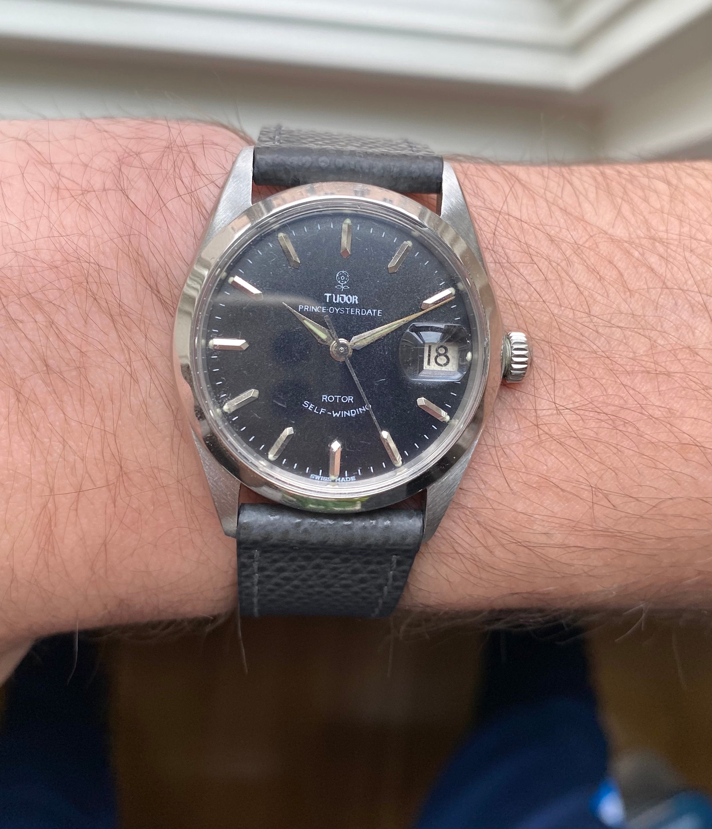 Tudor Prince Oysterdate — Black "Rose" Dial