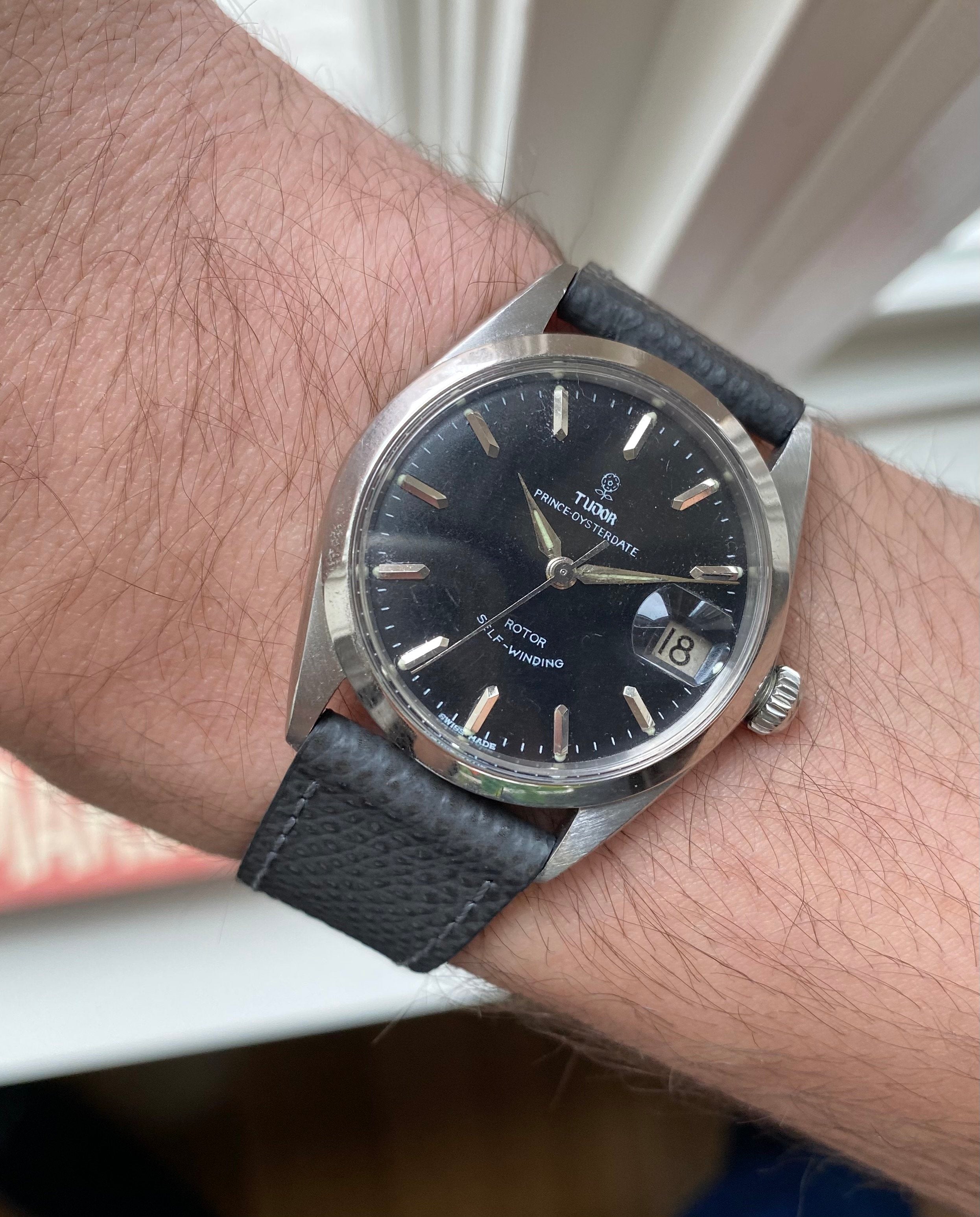 Tudor Prince Oysterdate — Black "Rose" Dial