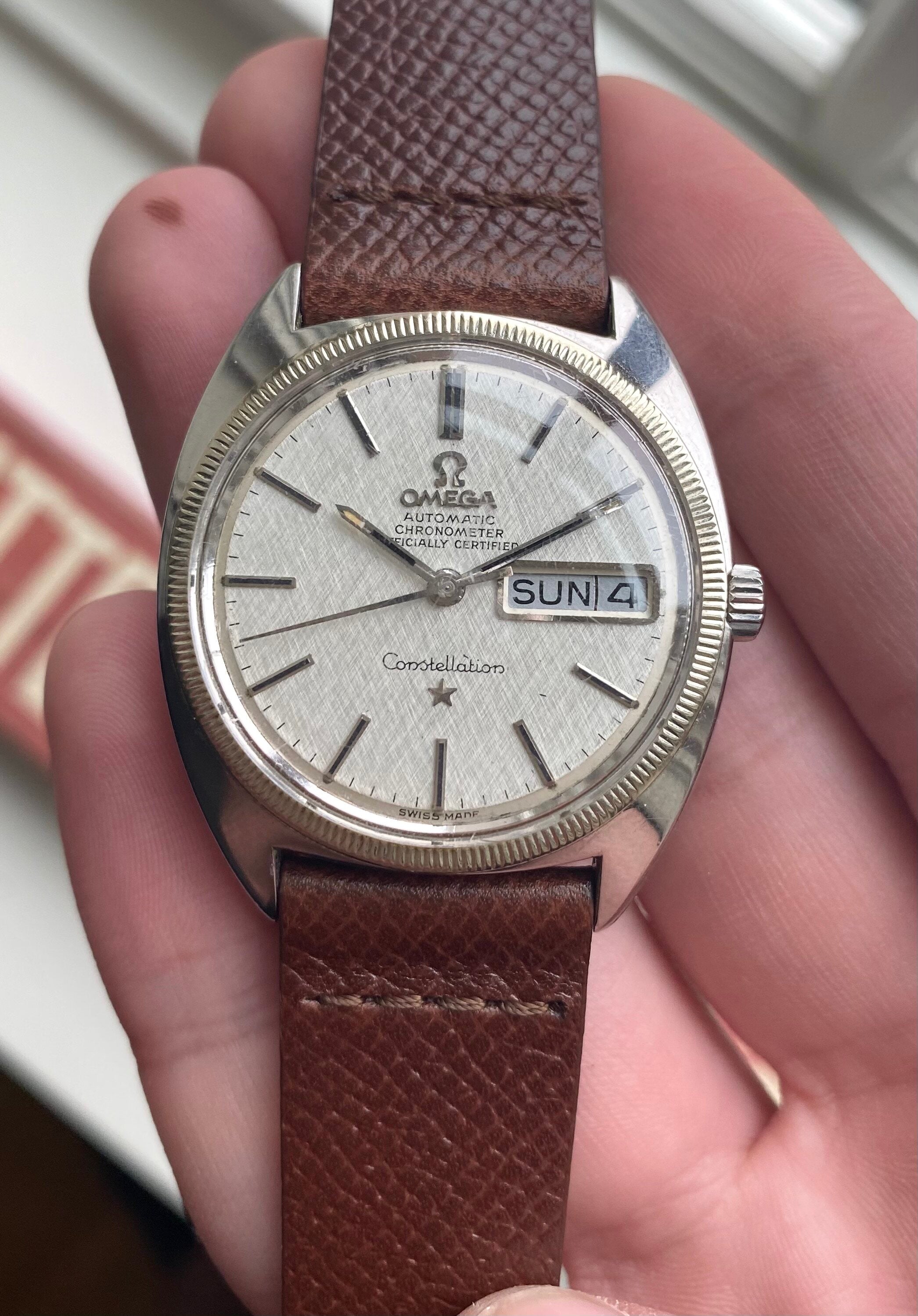 Omega Constellation Day-date — Linen Dial