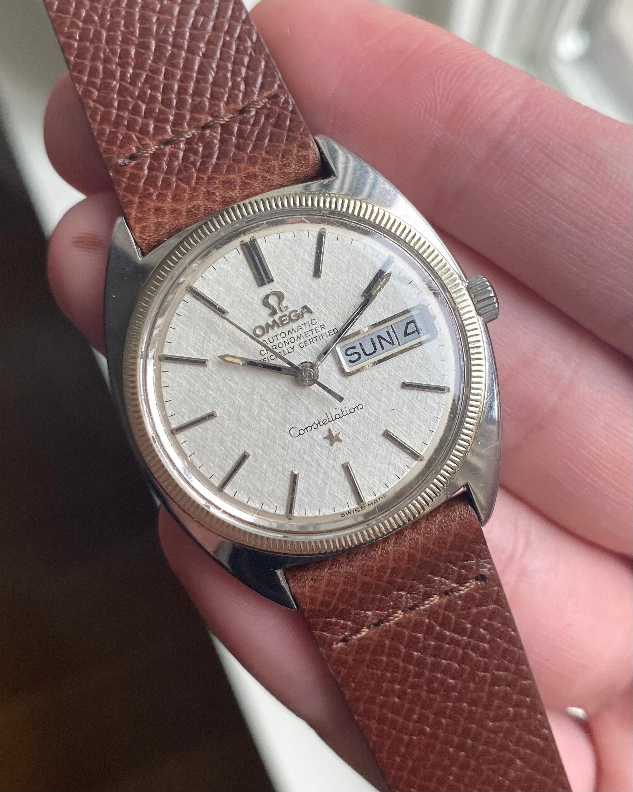 Omega Constellation Day-date — Linen Dial