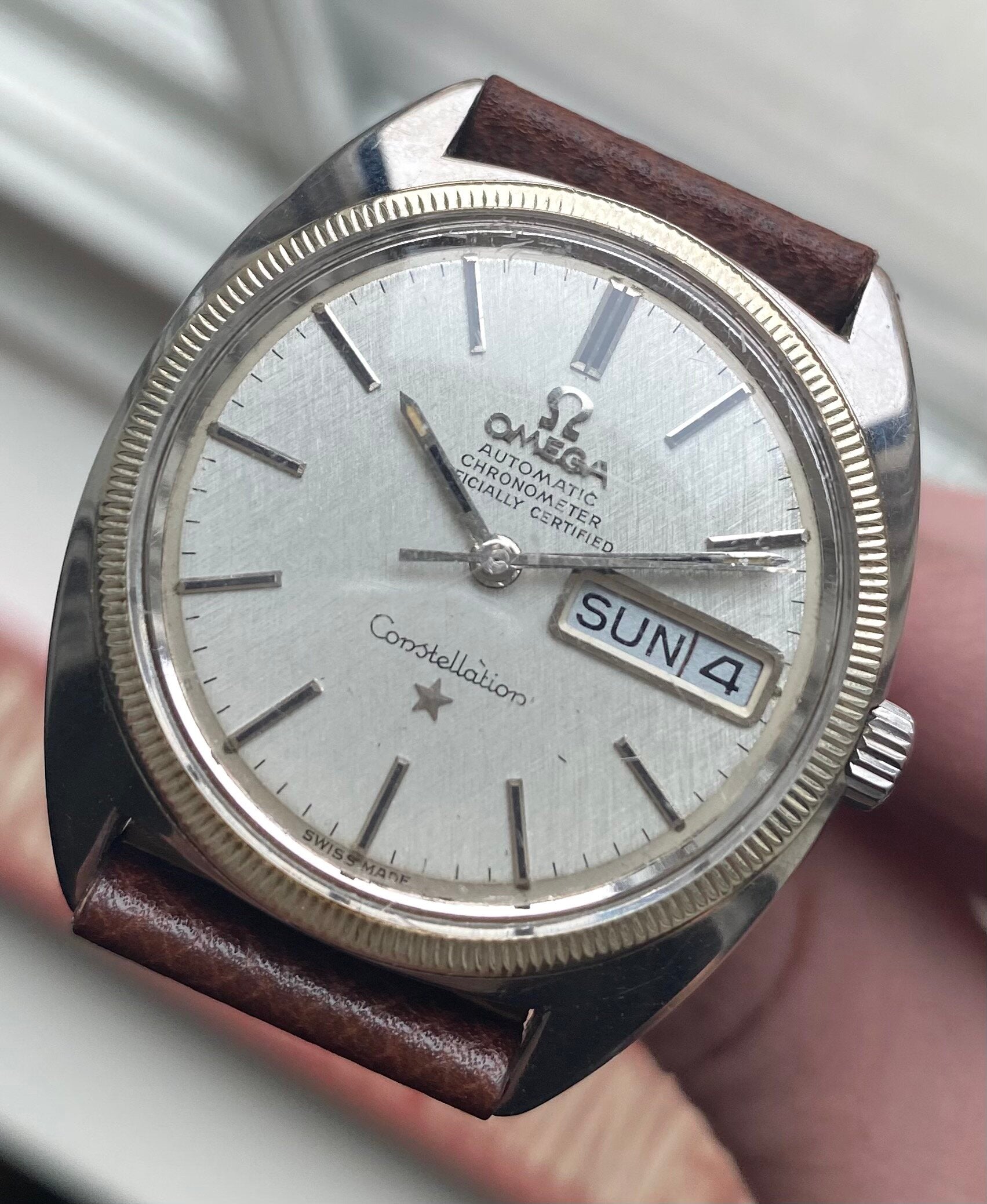 Omega Constellation Day-date — Linen Dial