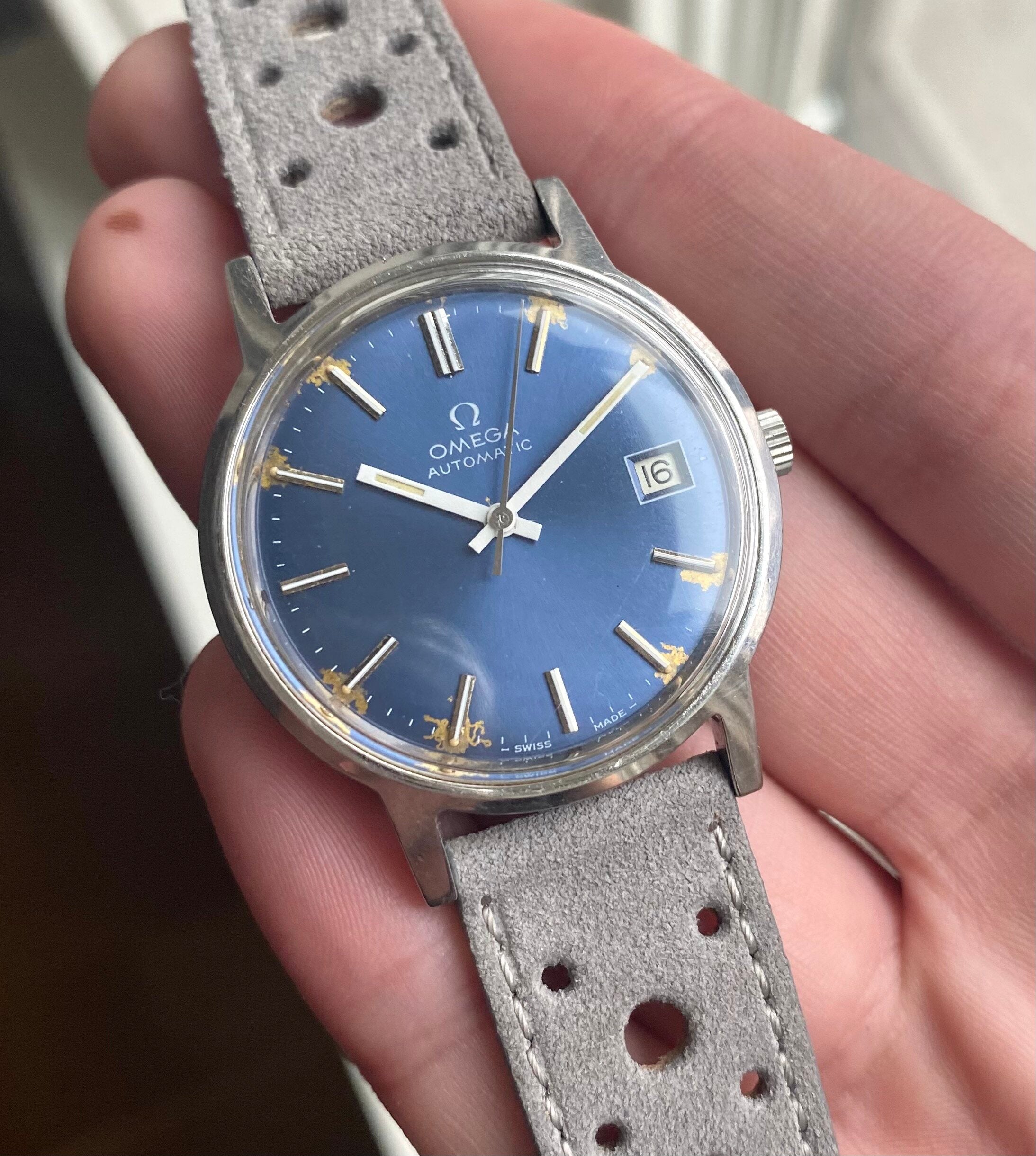 Omega Dress Watch — Blue Dial