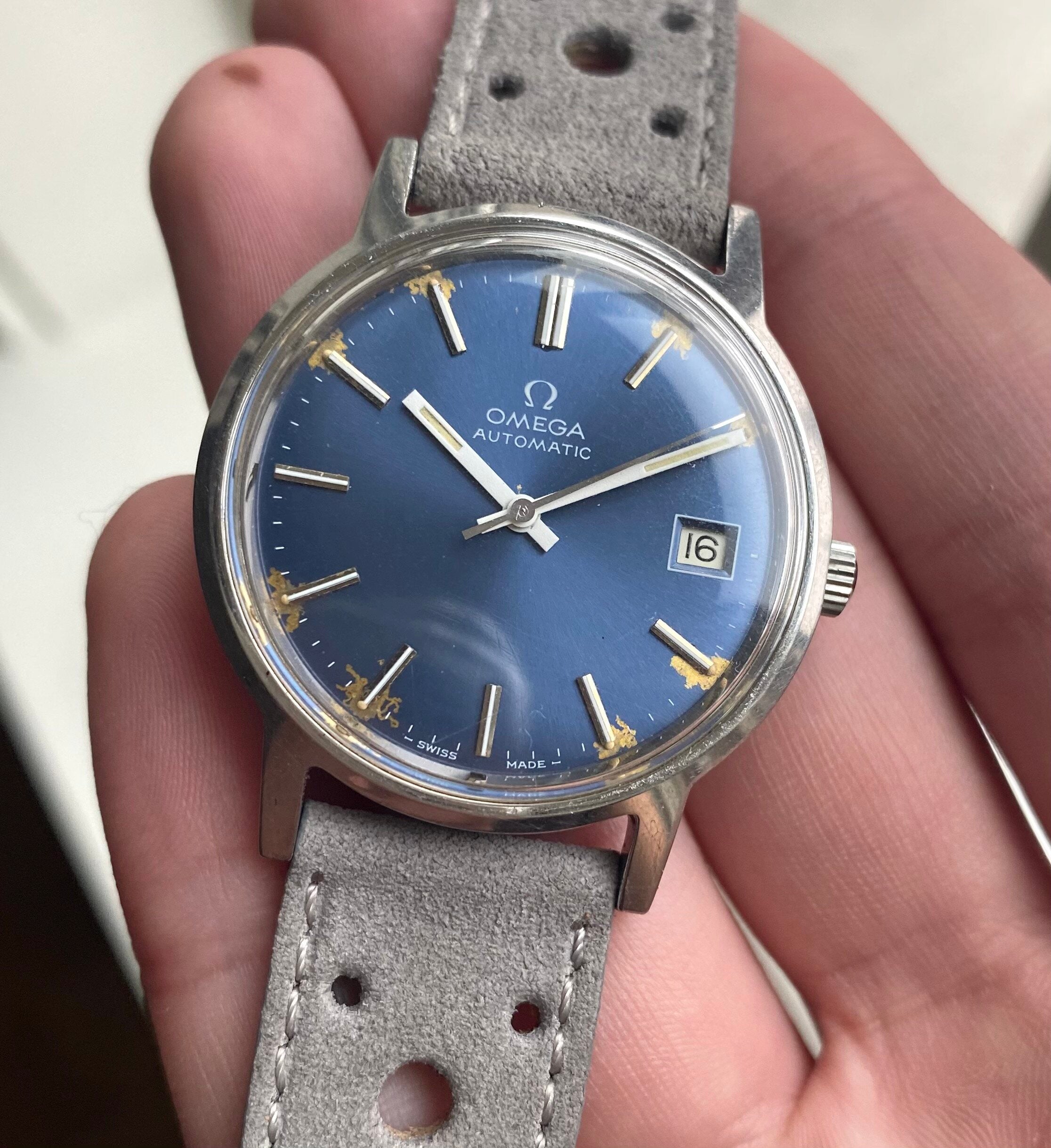 Omega Dress Watch — Blue Dial