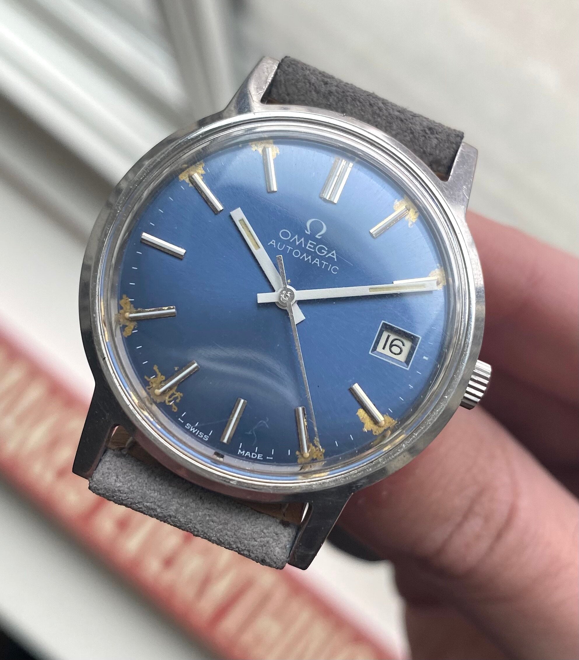 Omega Dress Watch — Blue Dial