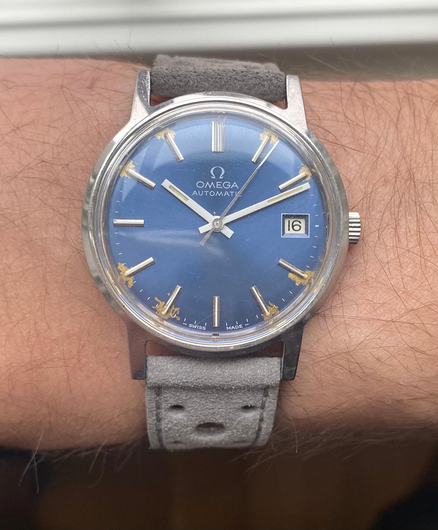 Omega Dress Watch — Blue Dial