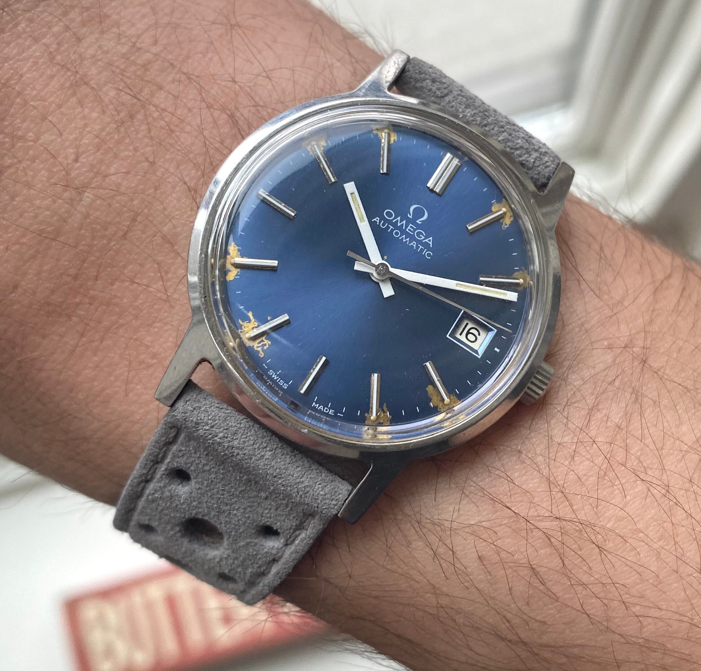 Omega Dress Watch — Blue Dial