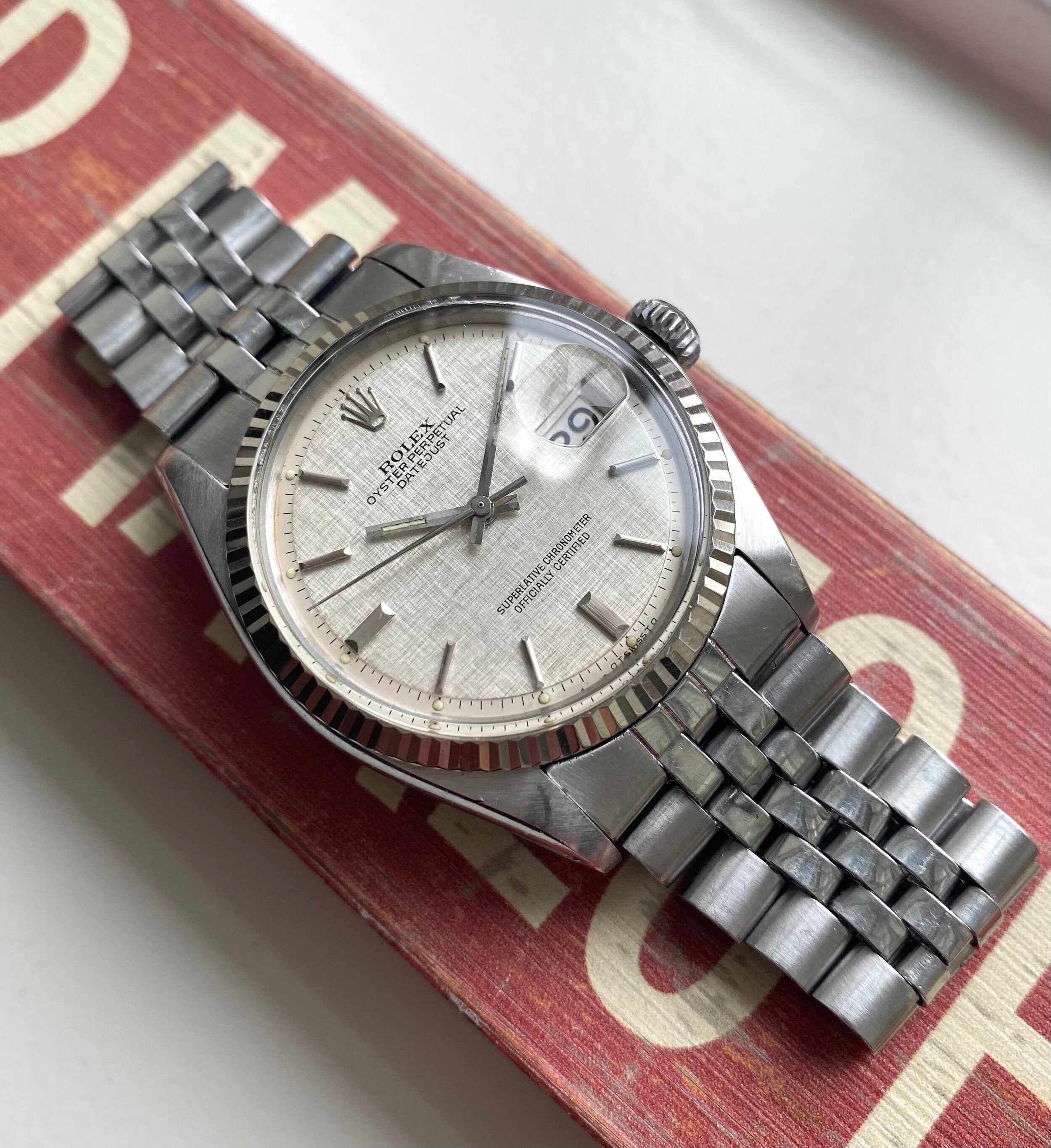 Rolex Datejust ref. 1601 — Linen "Sigma" Dial