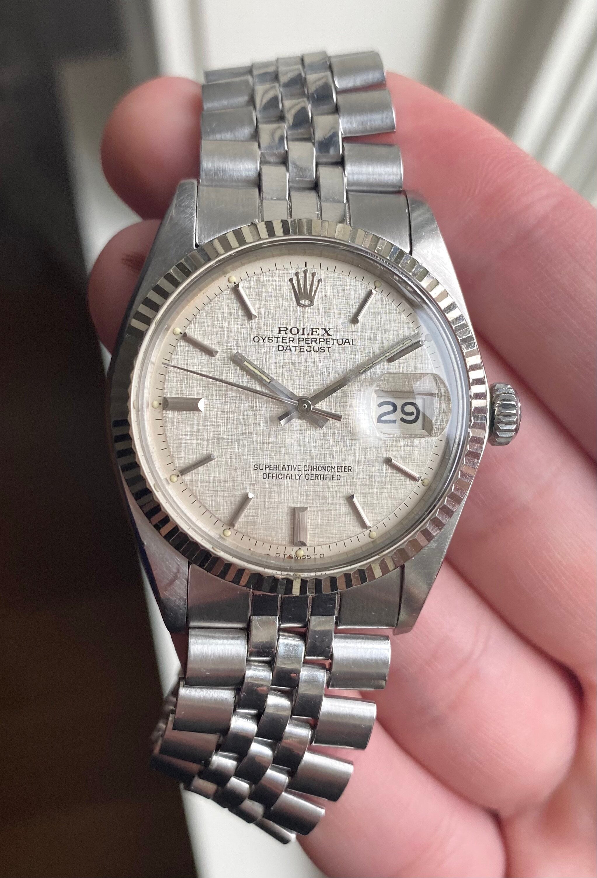 Rolex Datejust ref. 1601 — Linen "Sigma" Dial