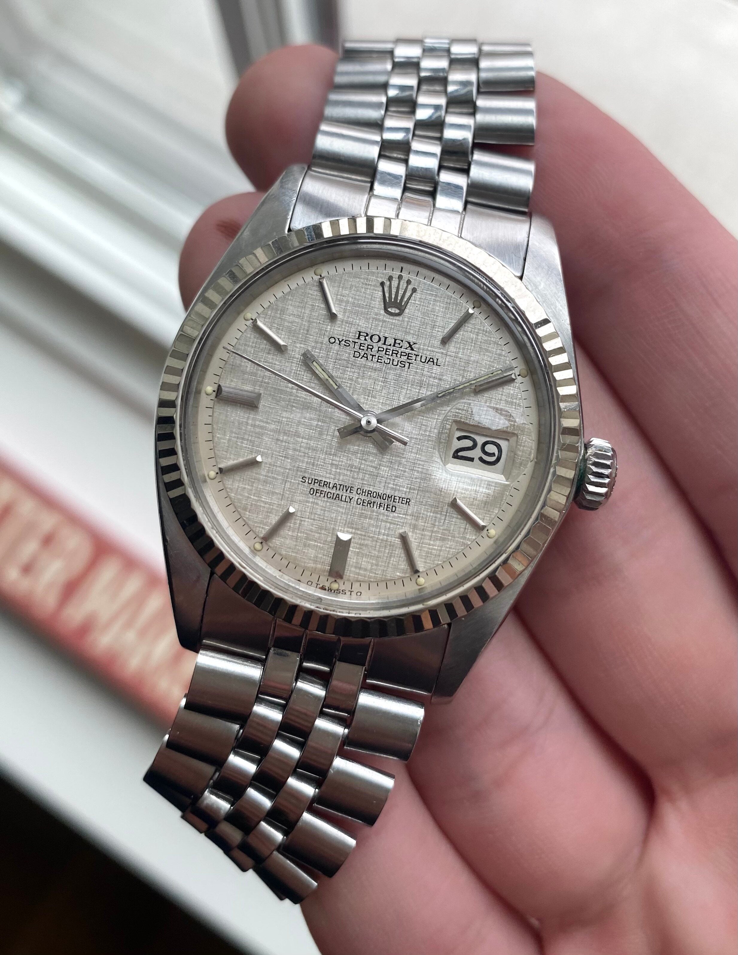 Rolex Datejust ref. 1601 — Linen "Sigma" Dial