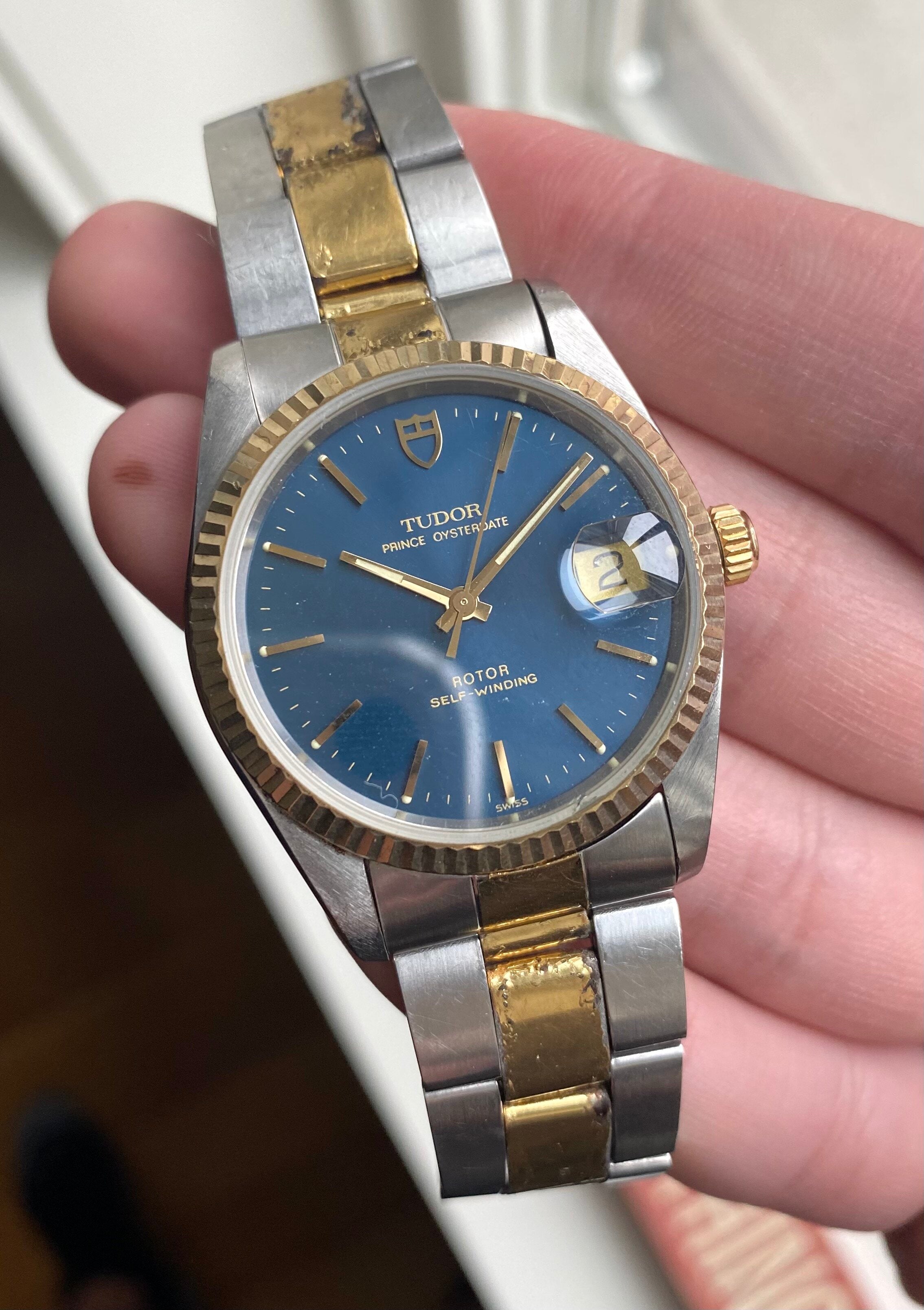 Tudor Prince Oysterdate — Box and Papers