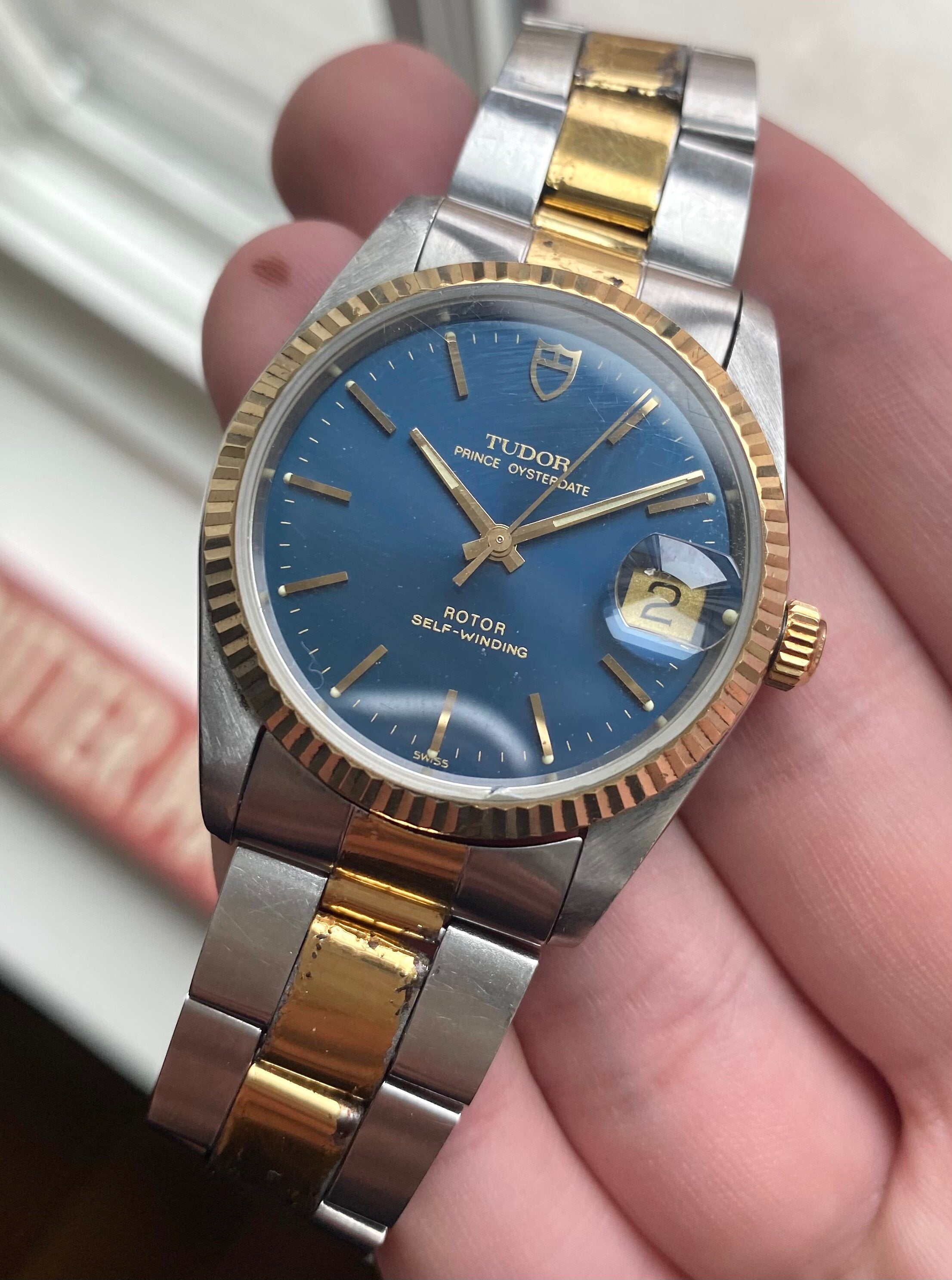 Tudor Prince Oysterdate — Box and Papers