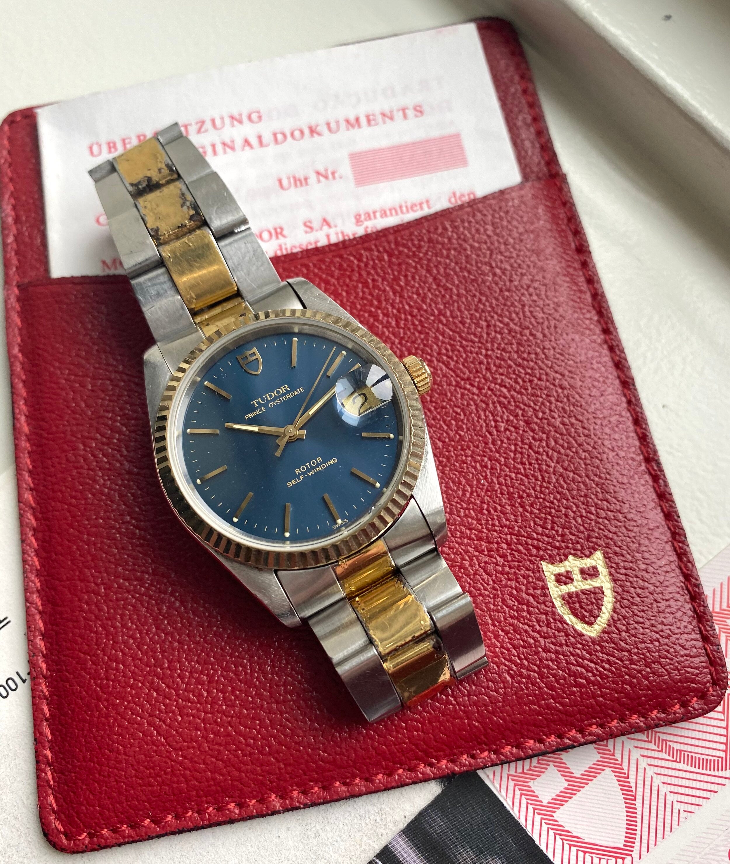 Tudor Prince Oysterdate — Box and Papers