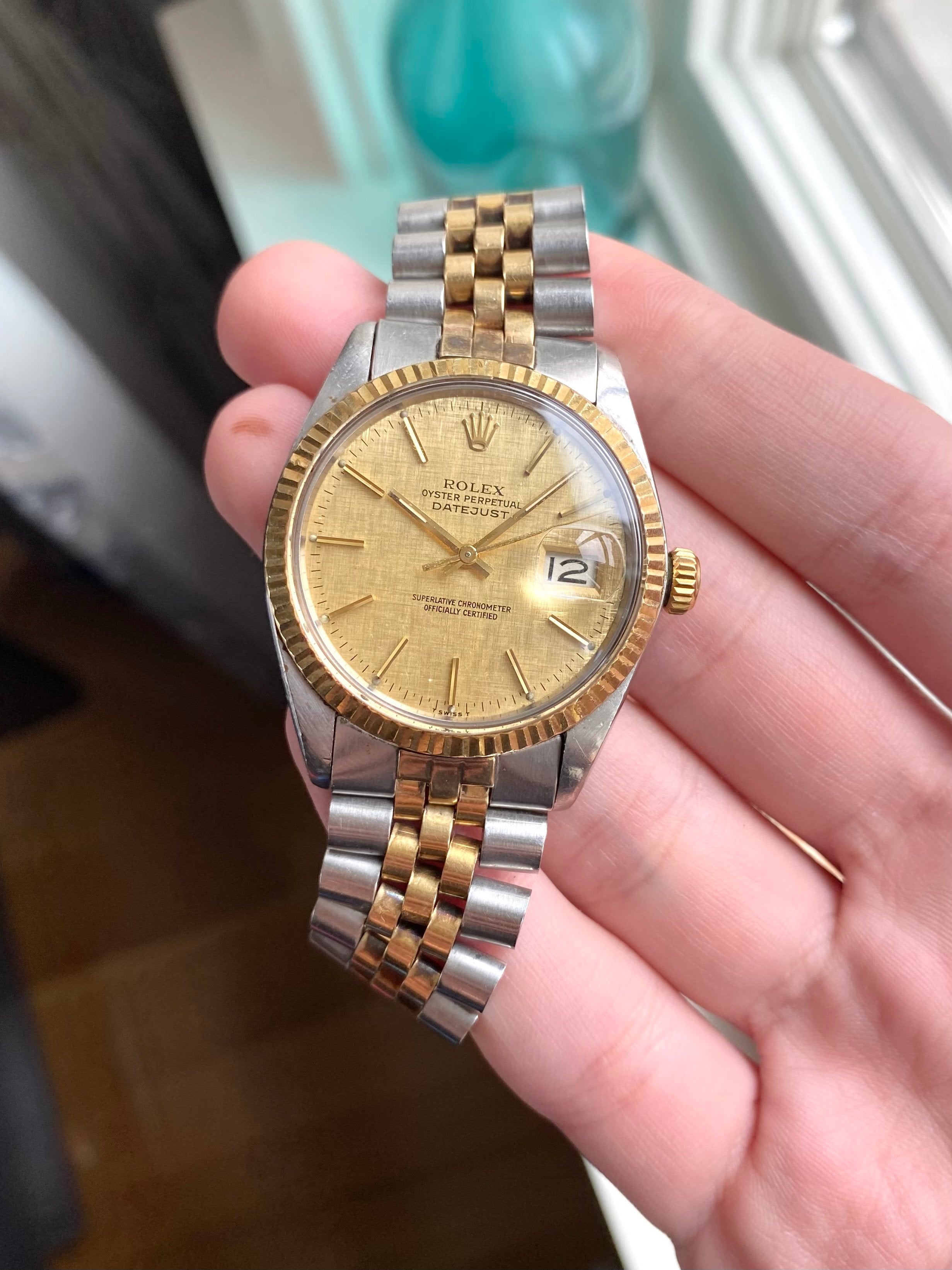 Rolex Datejust 16013 - Champagne Linen