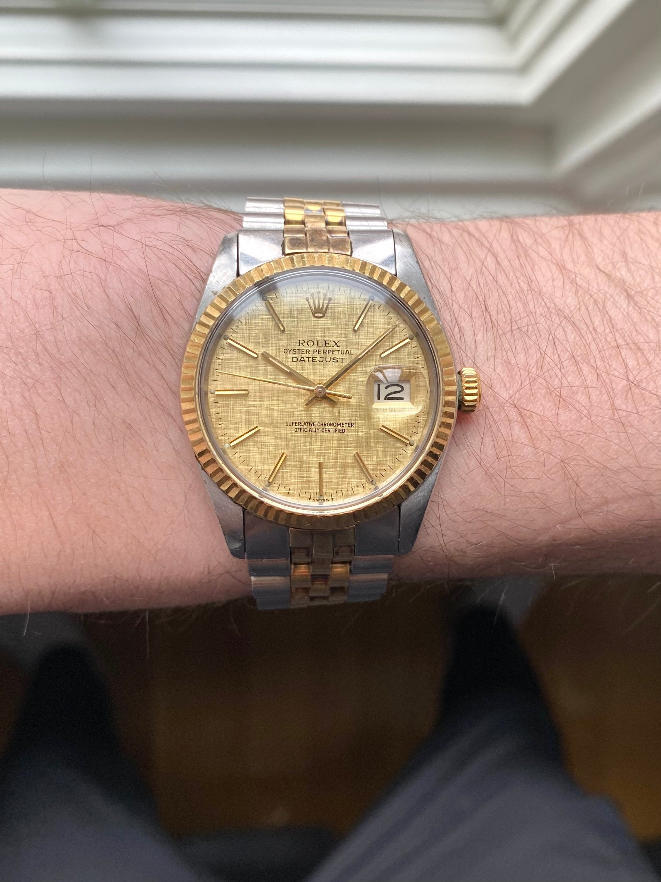 Rolex Datejust 16013 - Champagne Linen