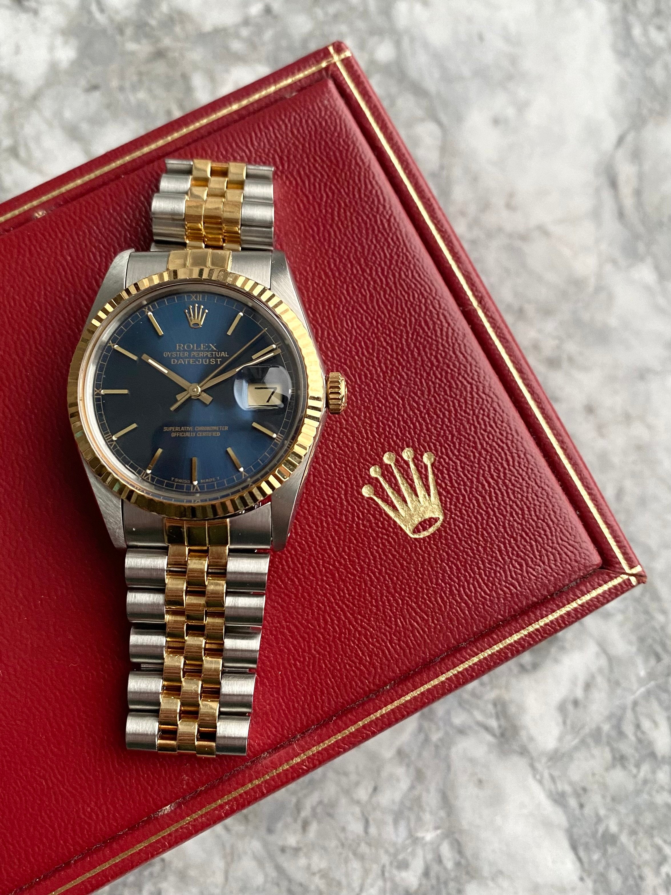 Rolex Datejust 16013 - Blue Dial.