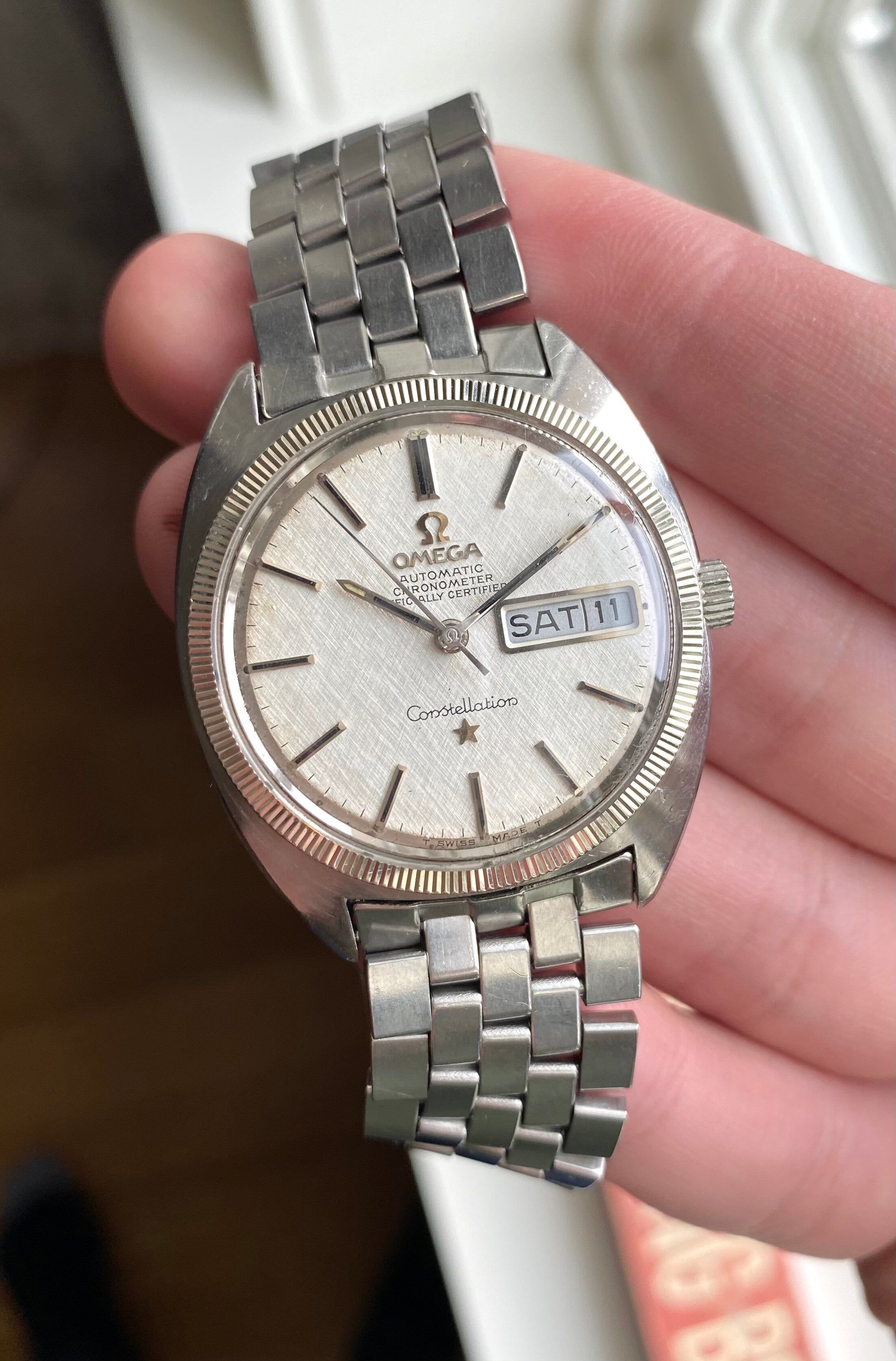 Omega Constellation Day-date — Linen Dial