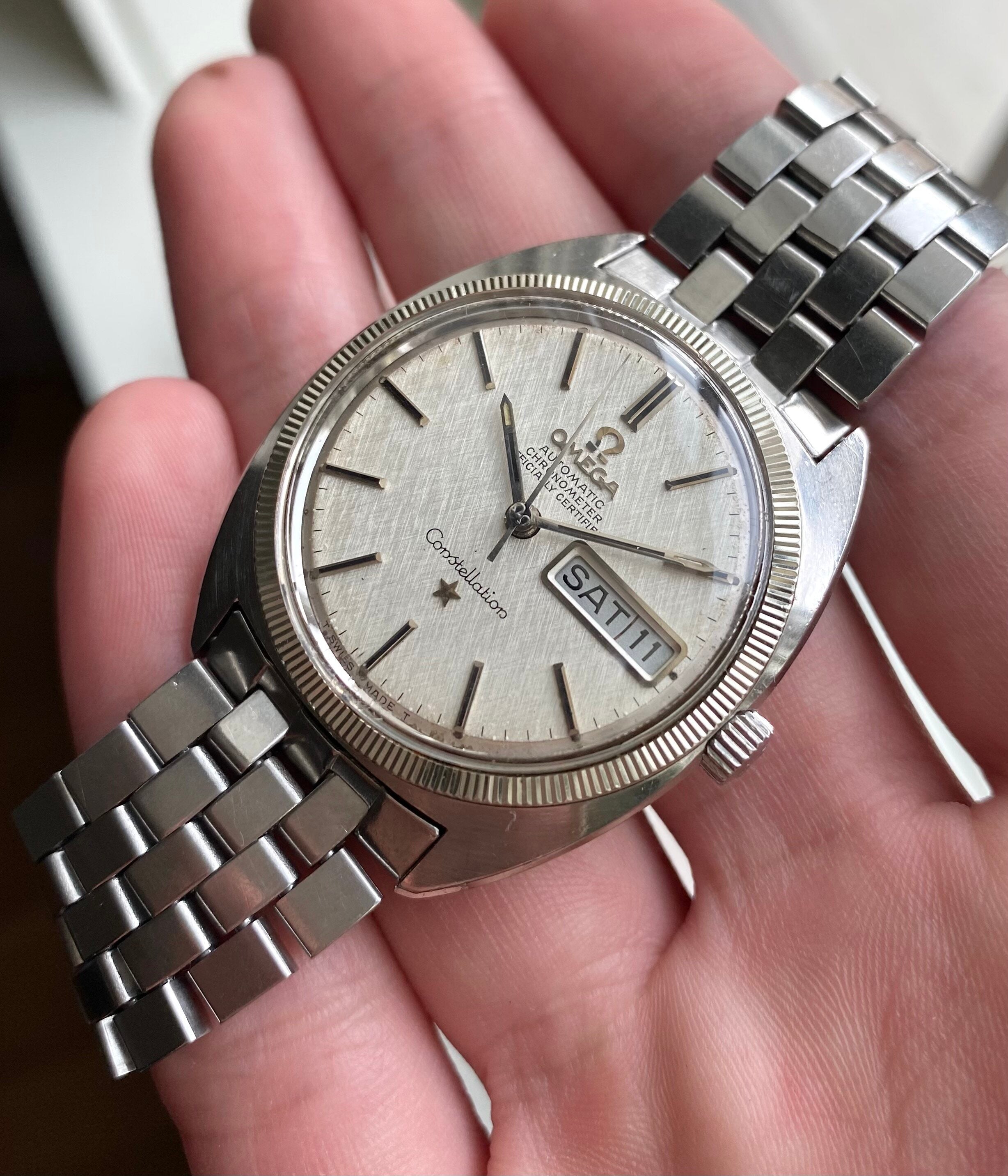 Omega Constellation Day-date — Linen Dial