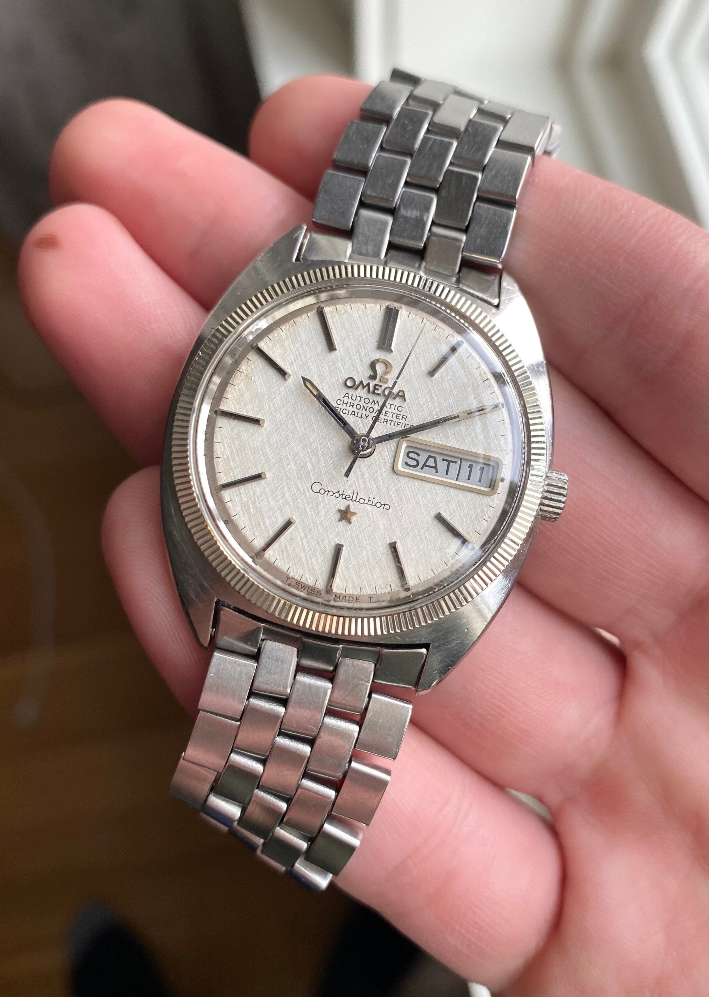 Omega Constellation Day-date — Linen Dial