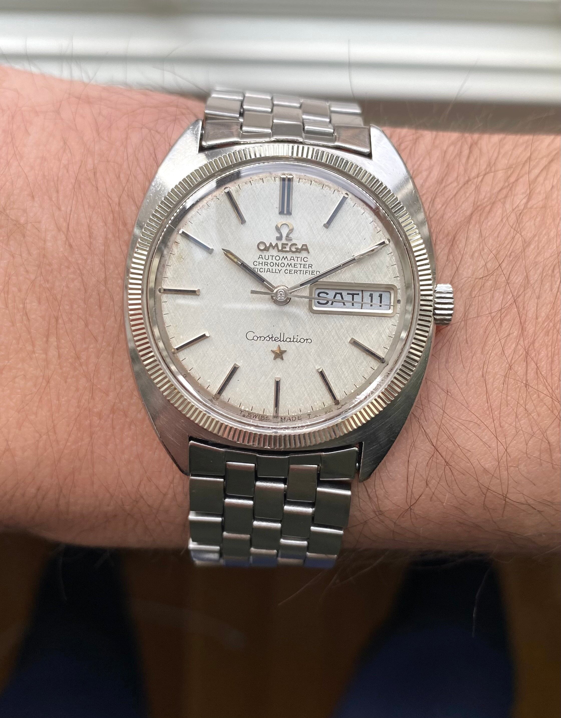 Omega Constellation Day-date — Linen Dial