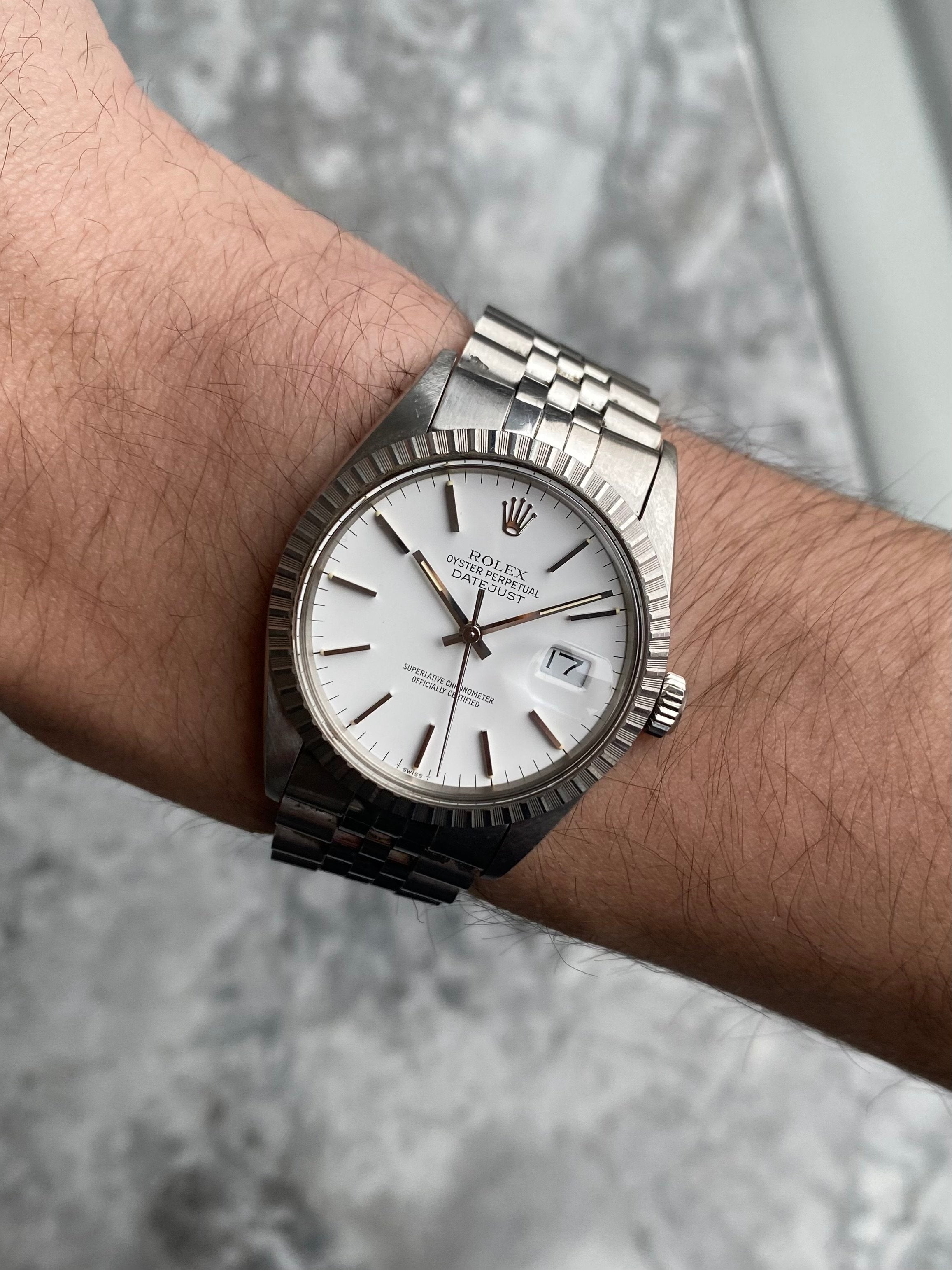 Rolex Datejust 16030 - Matte White.