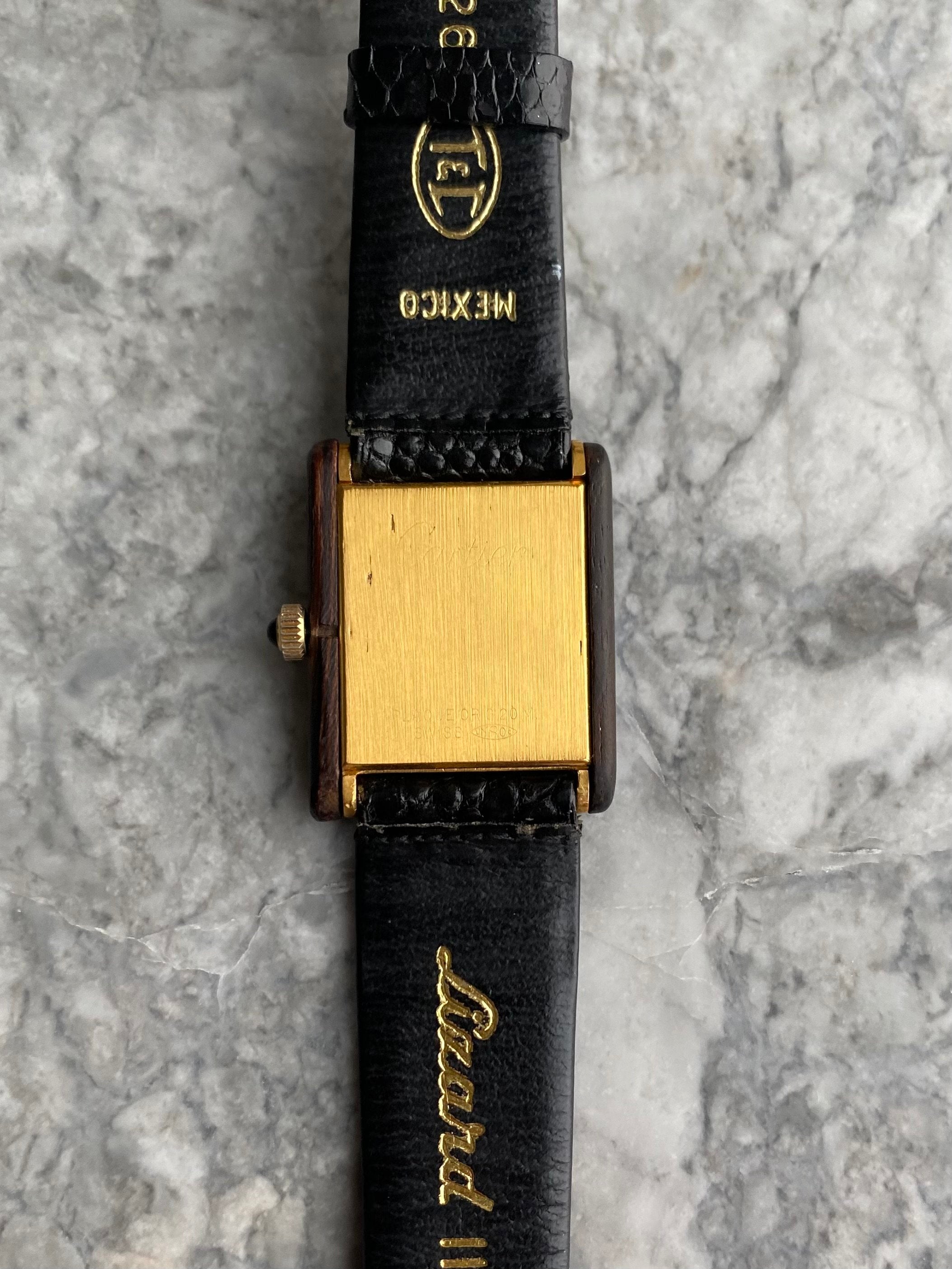 Cartier Tank - Wood Dial.